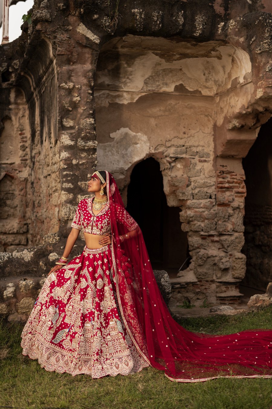Surkh Mela Embroidered Lehenga Set