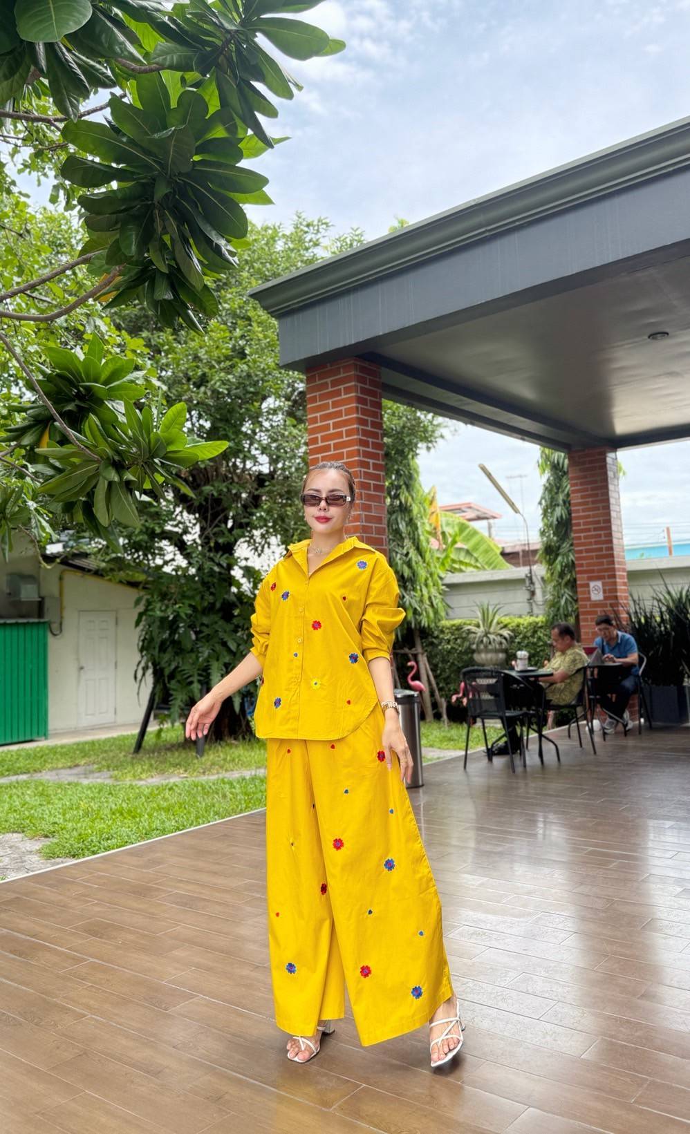 Amber Yellow Printed Organic Cotton Co-Ord Set