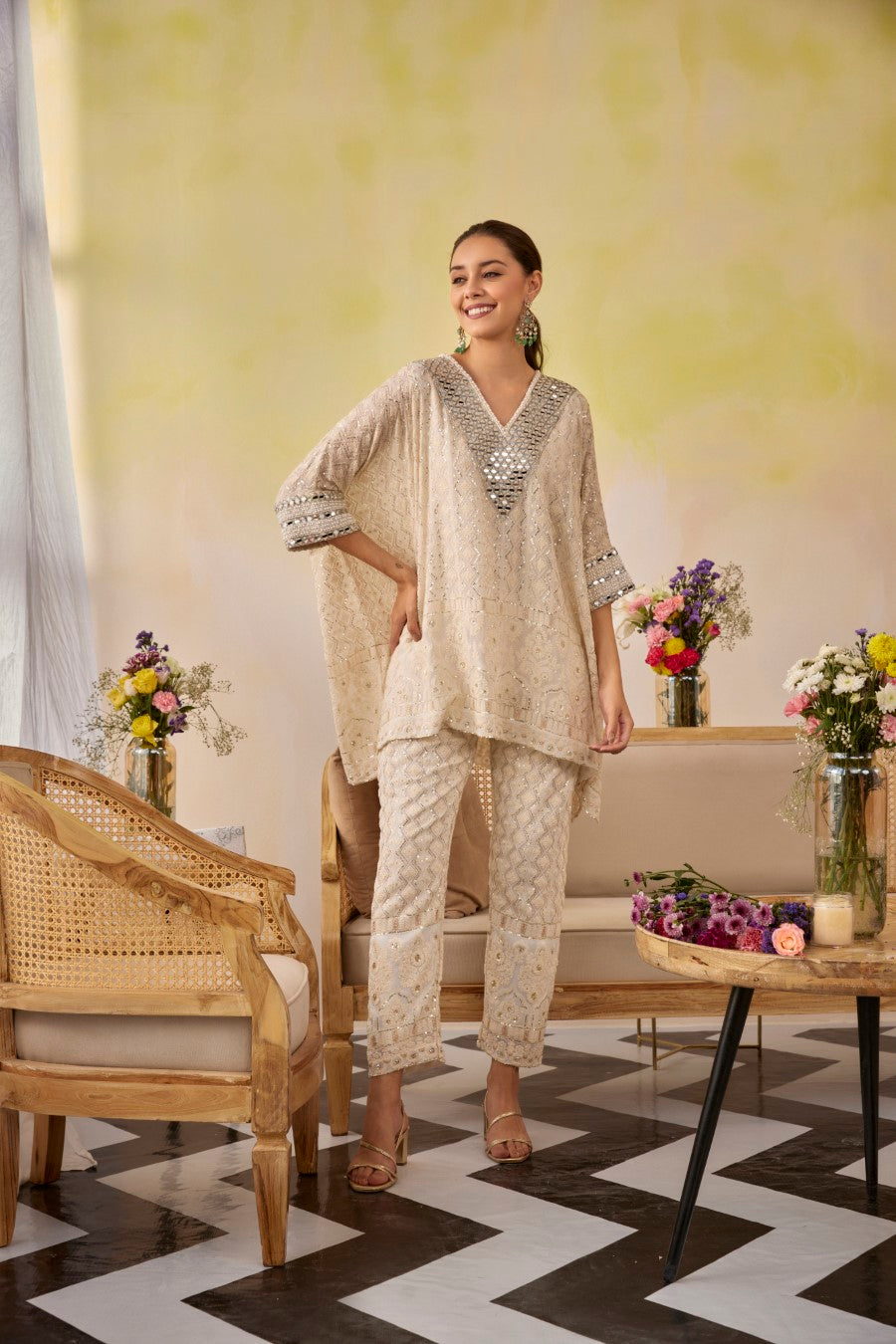 Cream Chic Co-Ord Set display picture 2