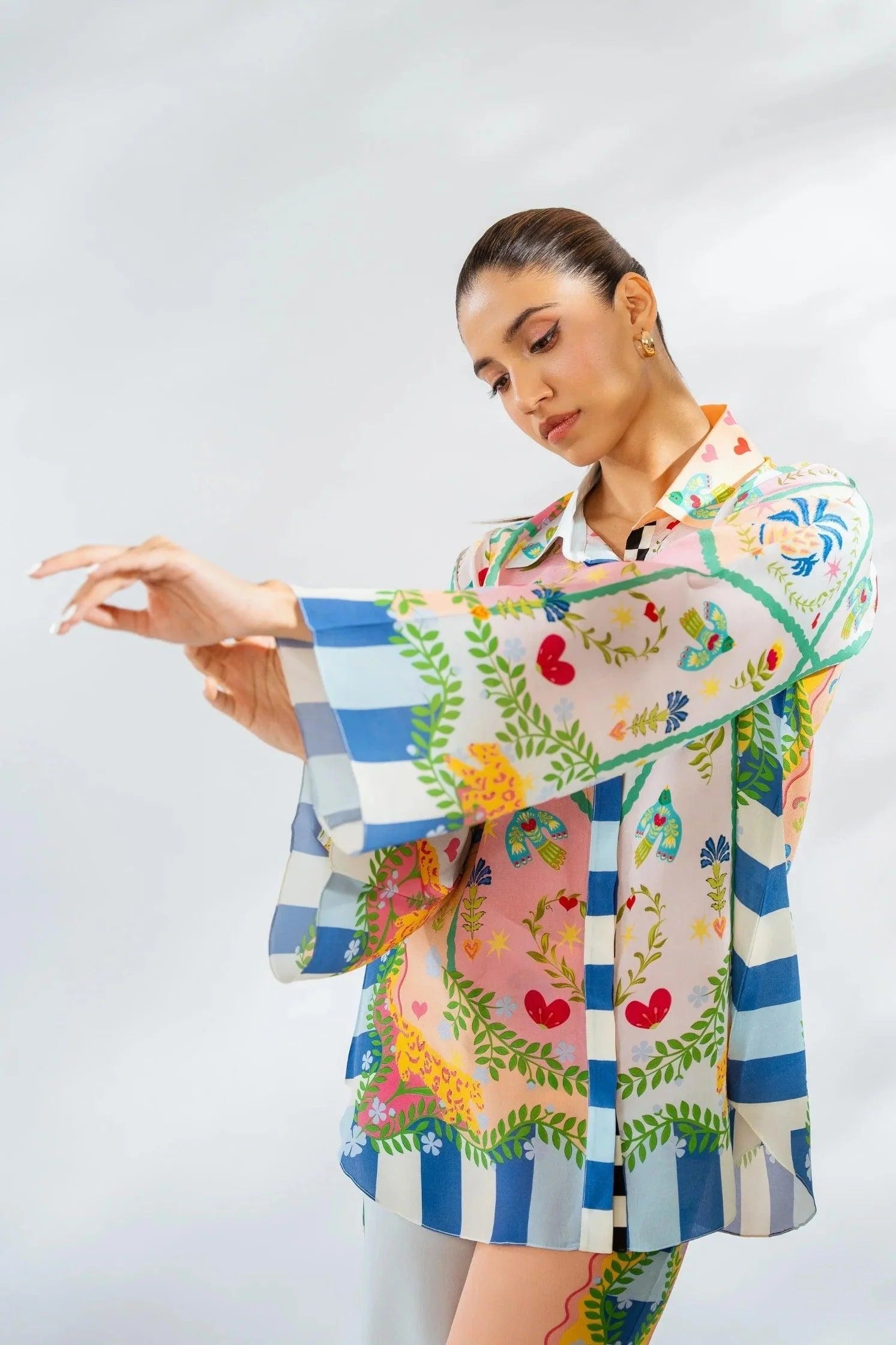 Dream Catcher Natural Crepe Co-Ord Set