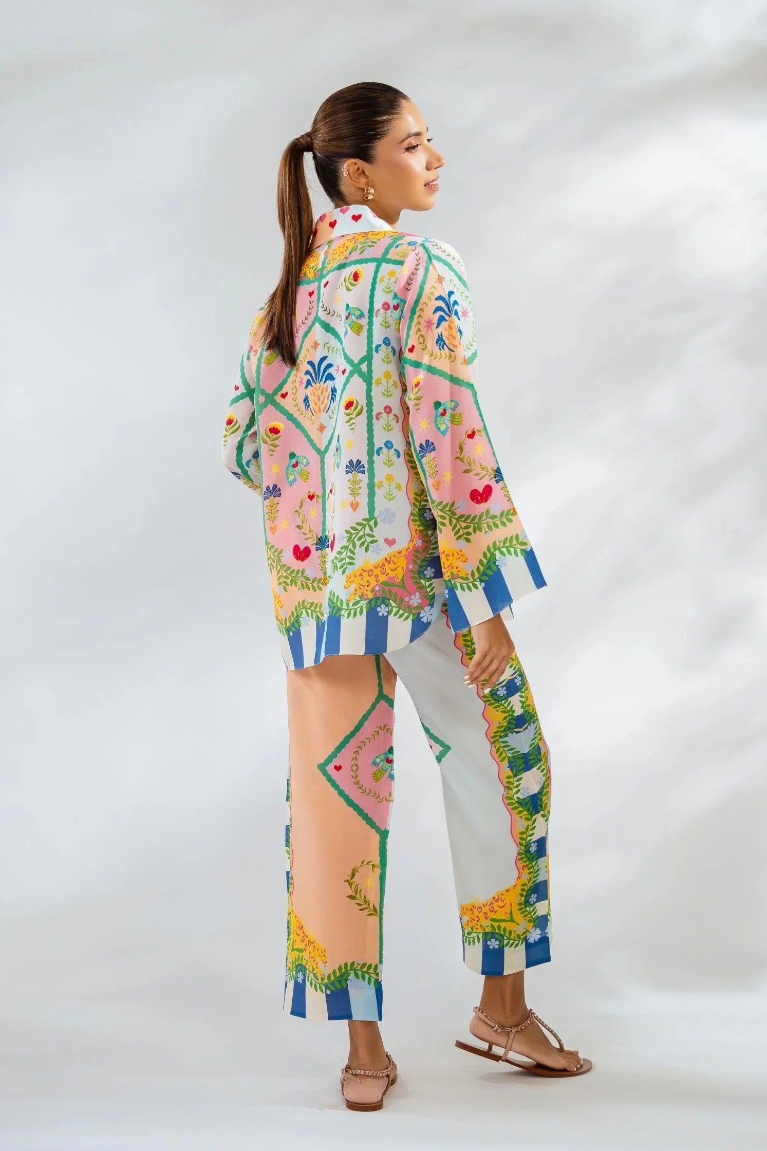 Dream Catcher Natural Crepe Co-Ord Set