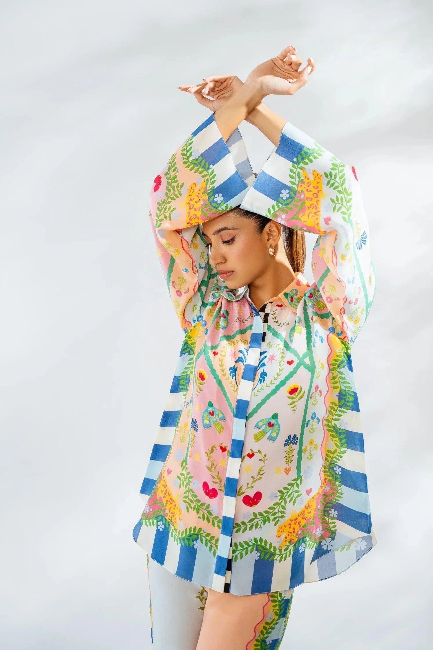 Dream Catcher Natural Crepe Co-Ord Set