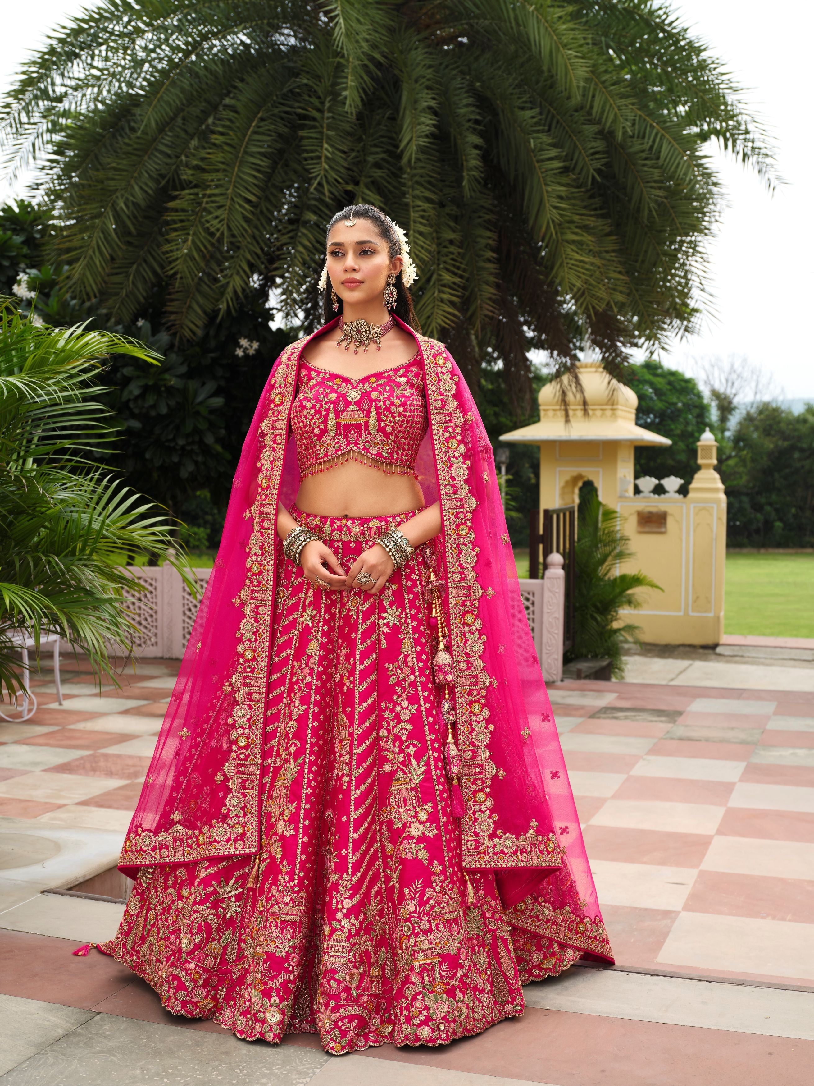 Blush Royal Embellished Premium Silk Lehenga Set