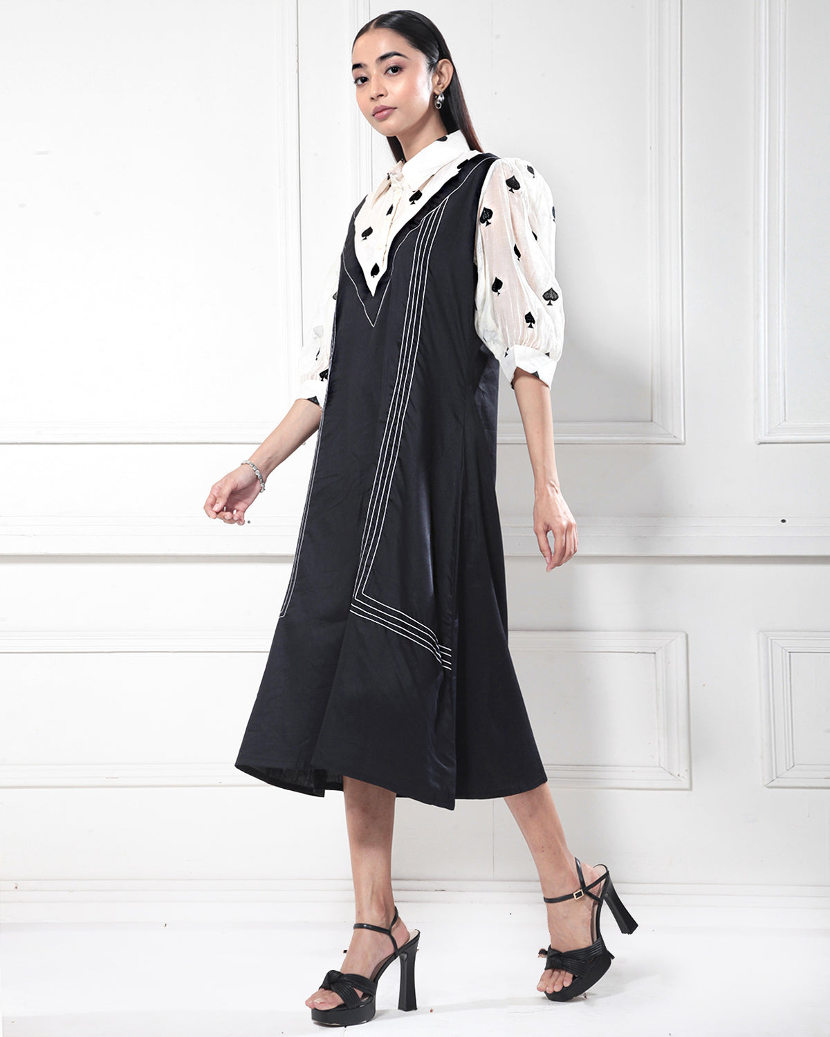 Black & White Monochromatic Dress