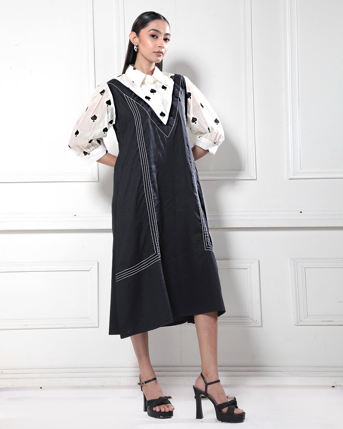 Black & White Monochromatic Dress