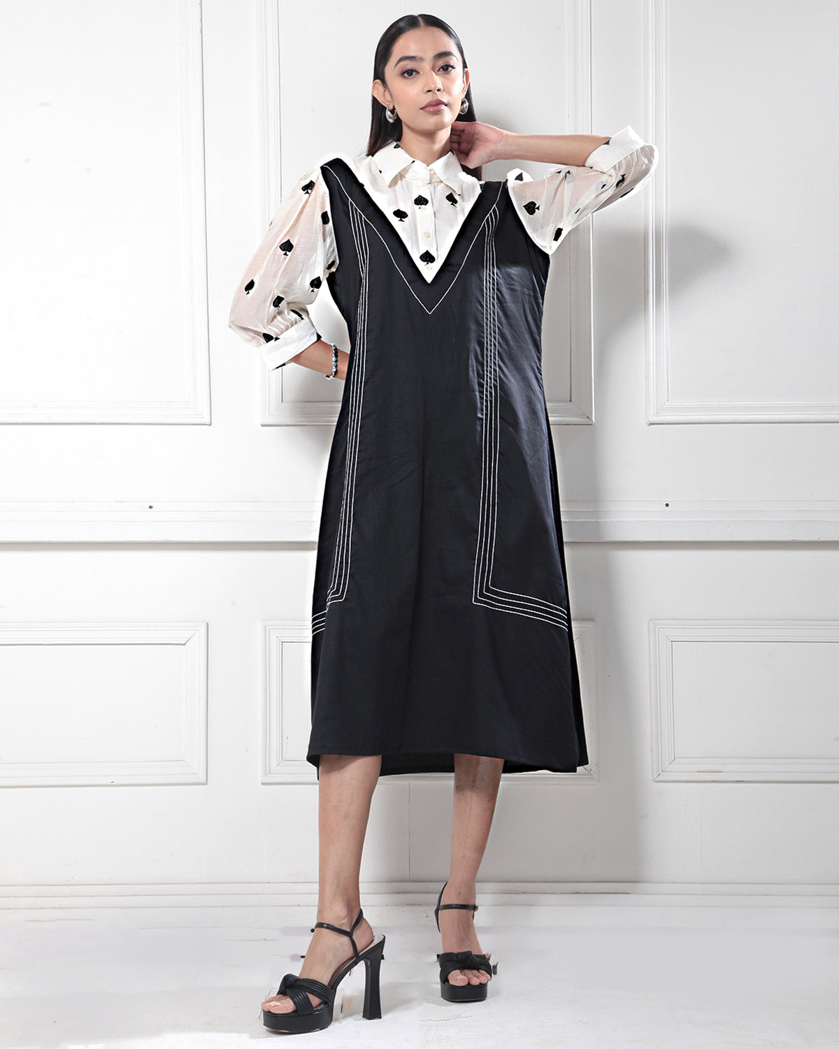 Black & White Monochromatic Dress