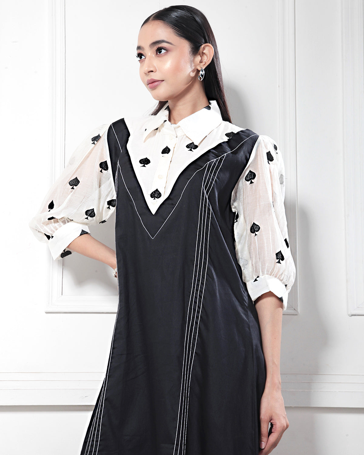 Black & White Monochromatic Dress