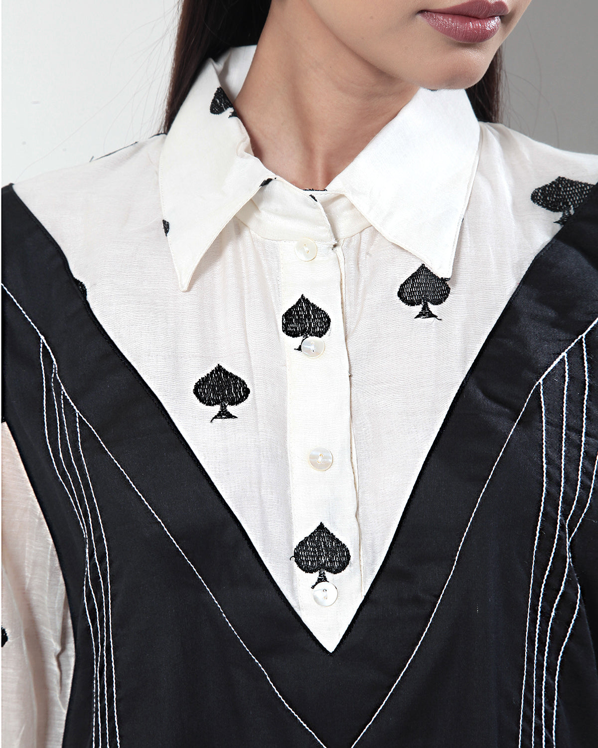 Black & White Monochromatic Dress