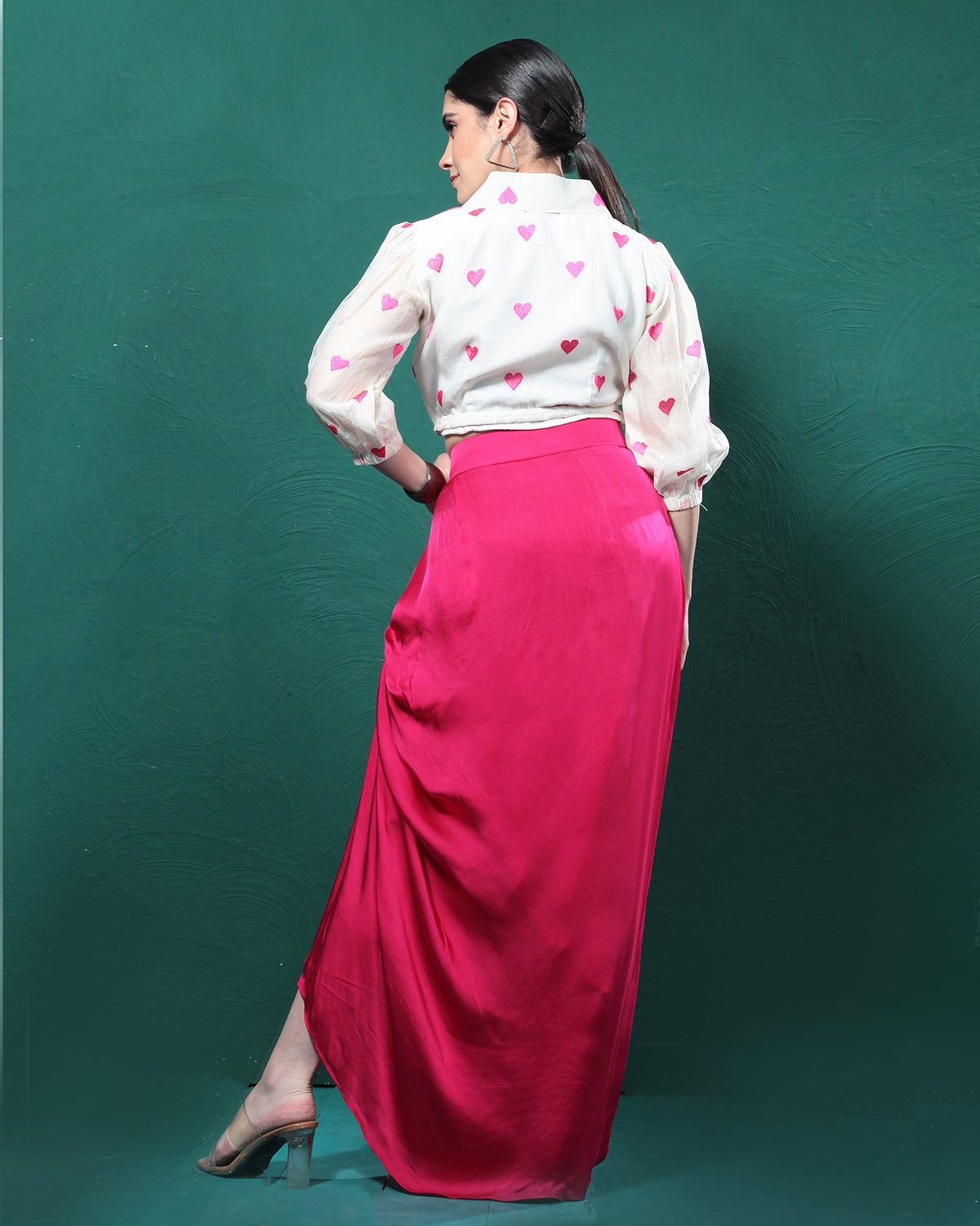 Pink Lady Formal Shirt Skirt Dress