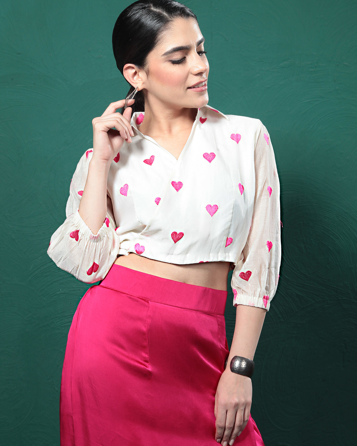 Pink Lady Formal Shirt Skirt Dress