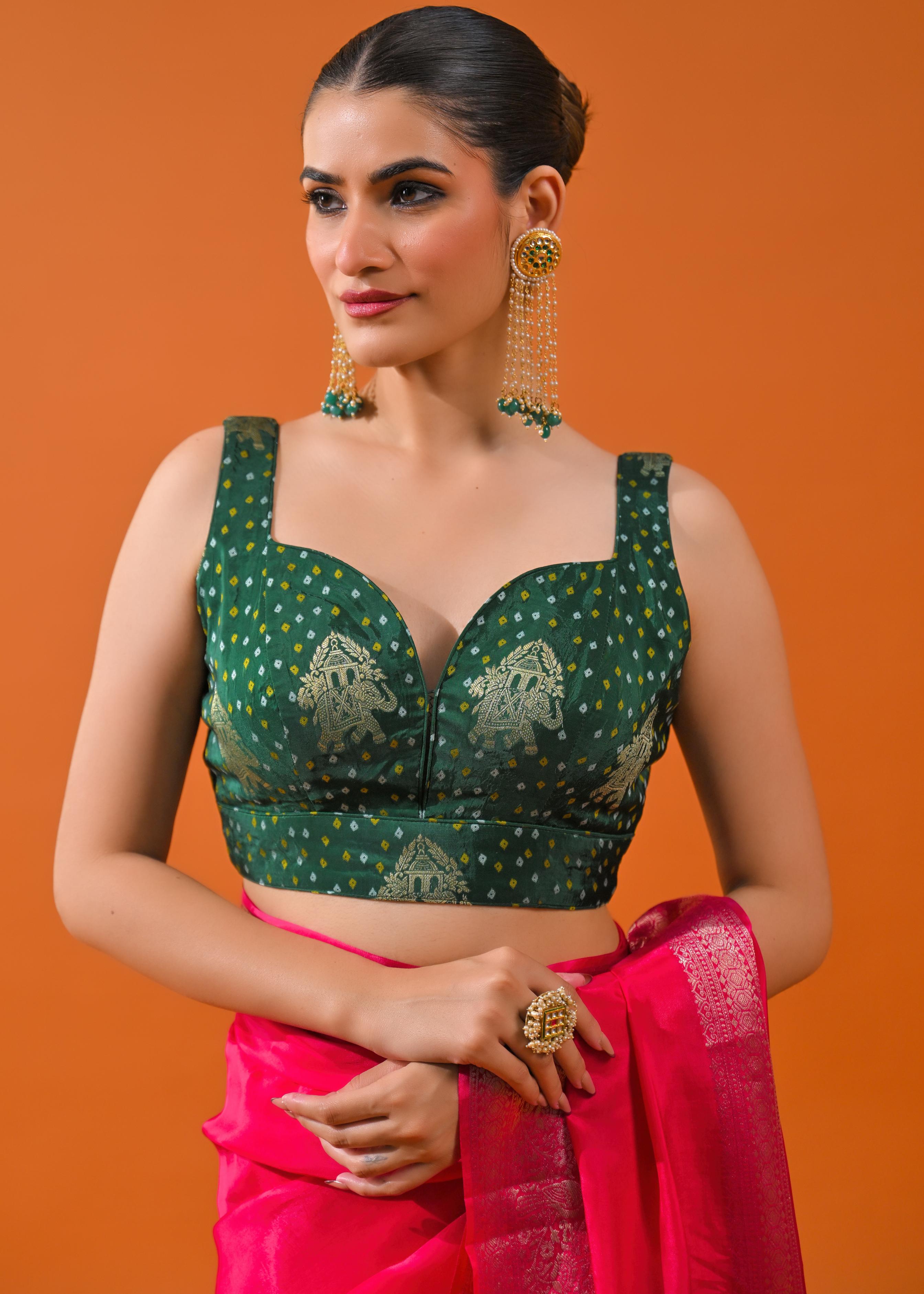Pink Embroidered Cosmo Silk Saree