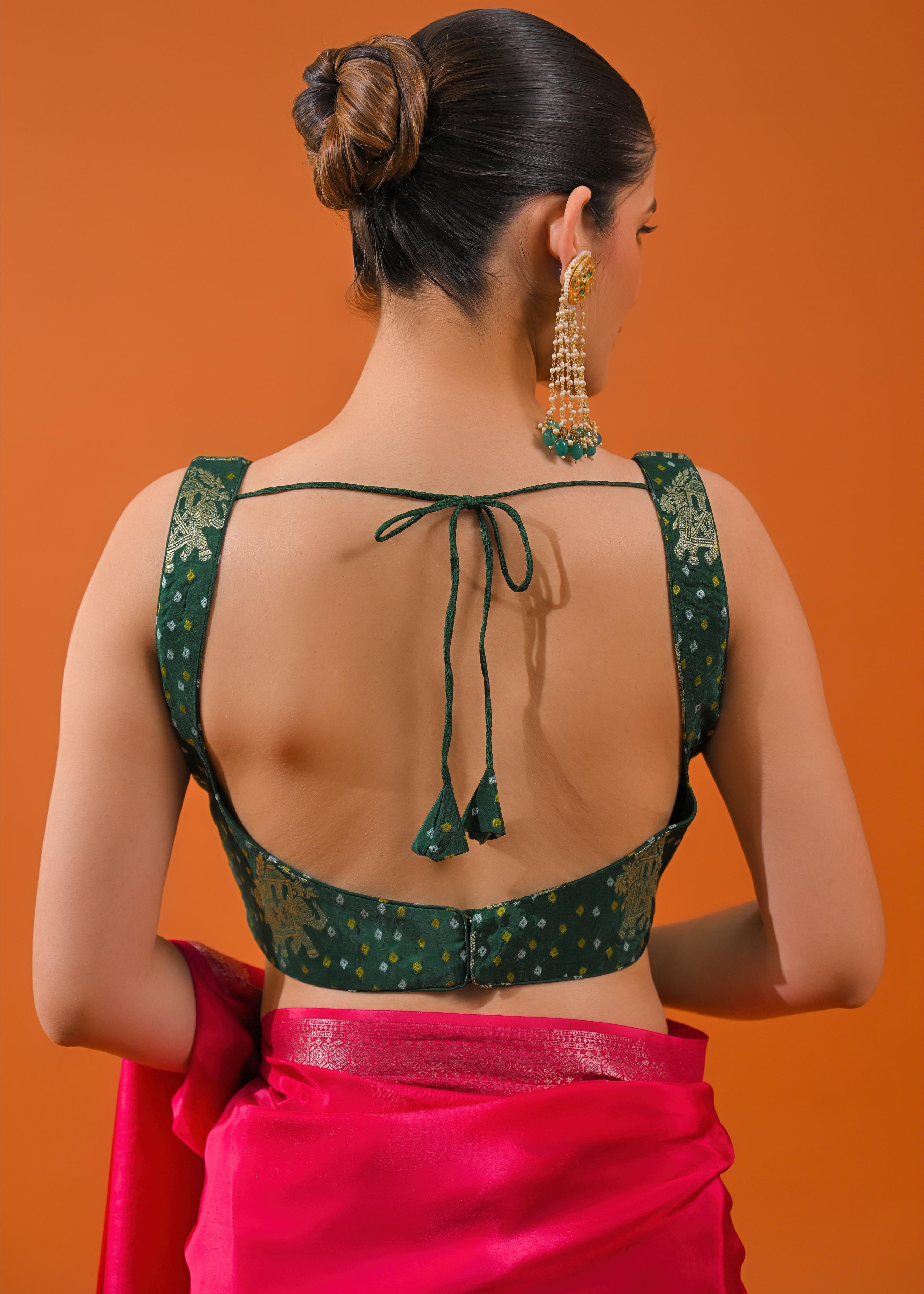 Pink Embroidered Cosmo Silk Saree