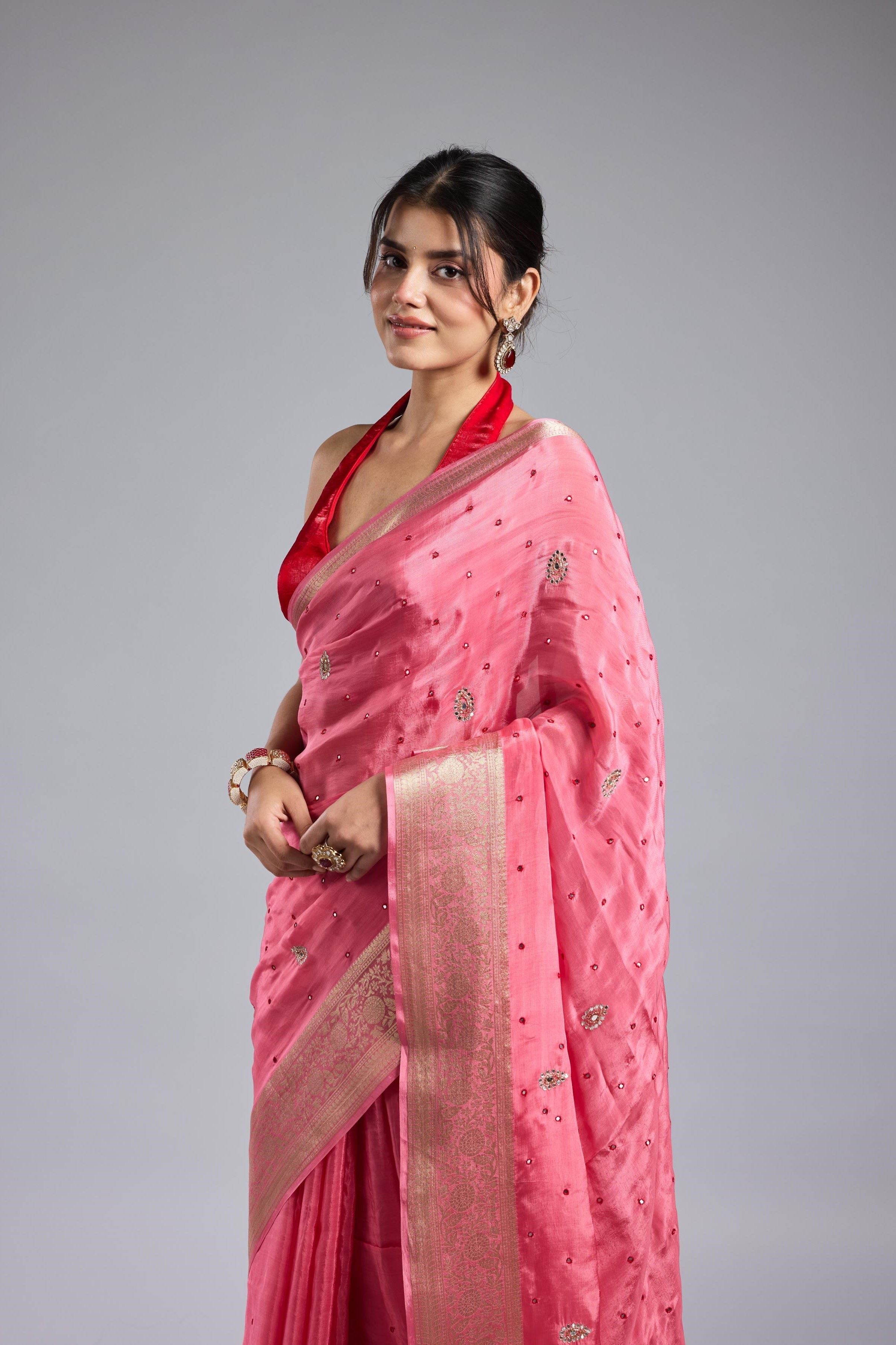 Rose Rani Dola Silk Saree