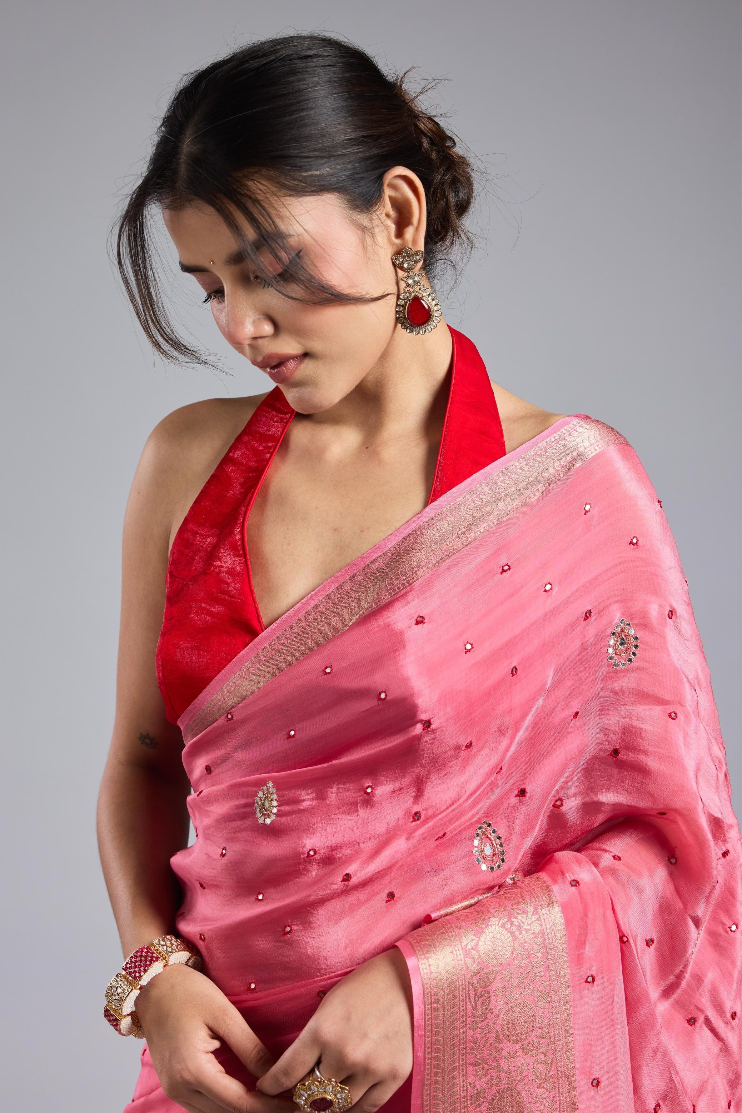 Rose Rani Dola Silk Saree