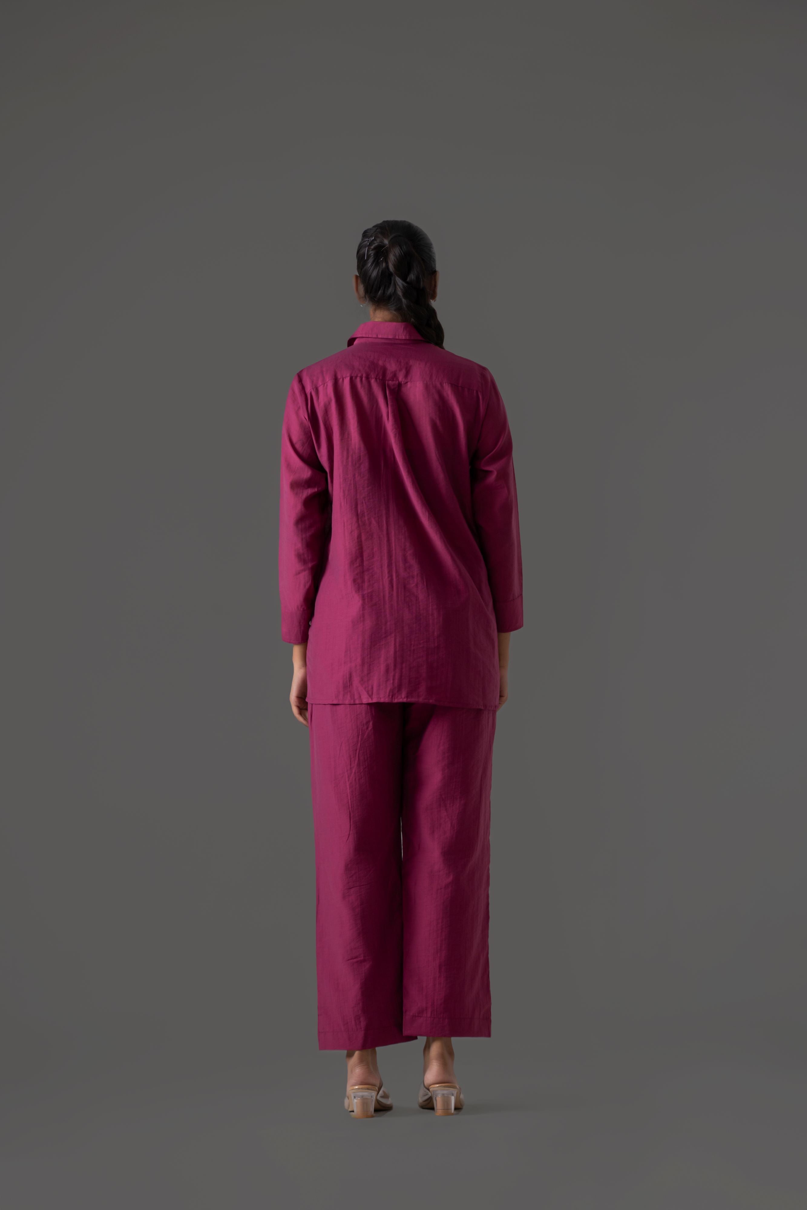 Rouge Pink Cotton Flex Co-Ord Set