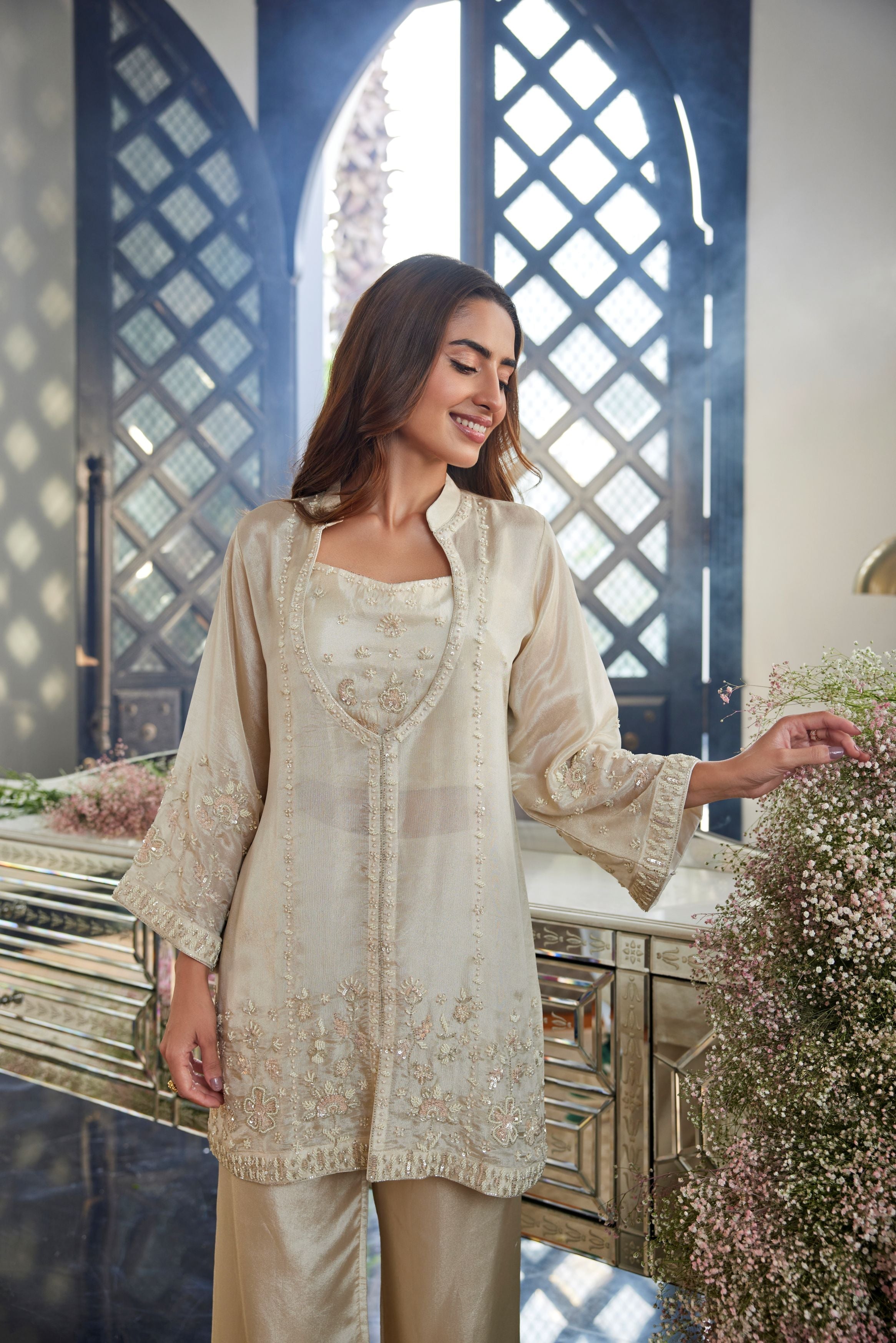 Luminous Beige Co-Ord Set