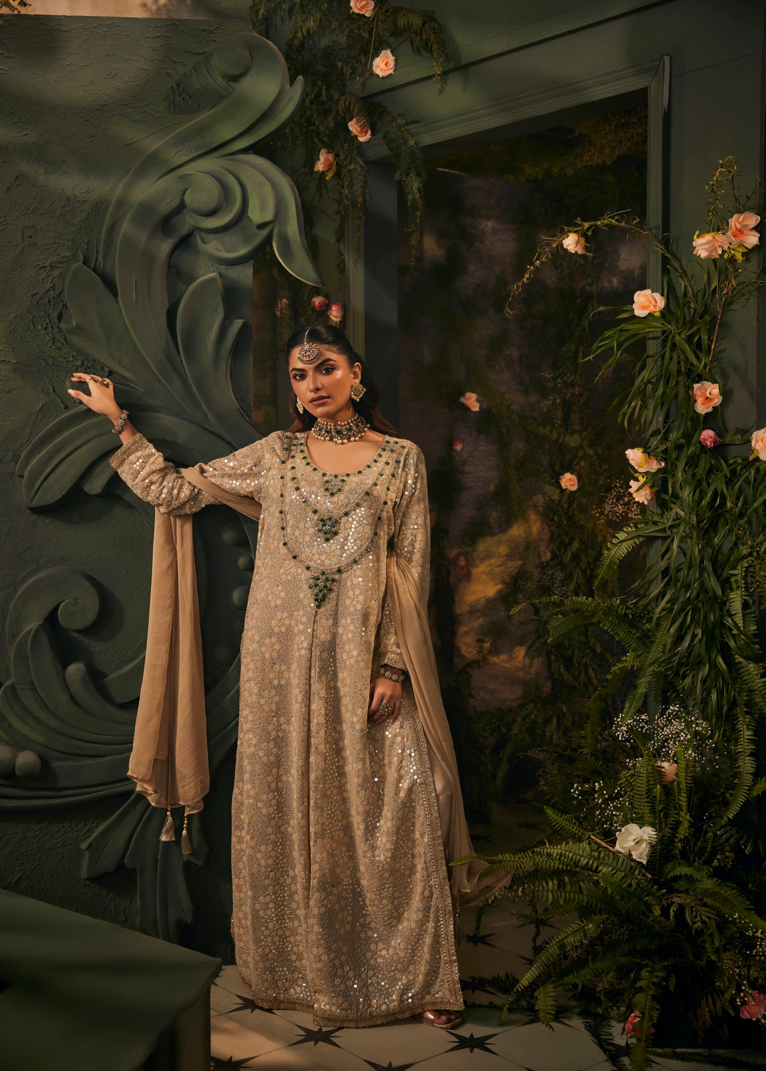 Noor-e-Mastani Embellished Anarkali Set