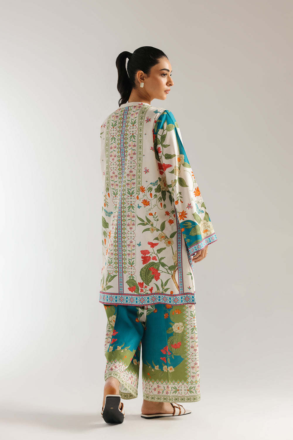 Floral Cherish Soft Muslin Silk Co-Ord Set