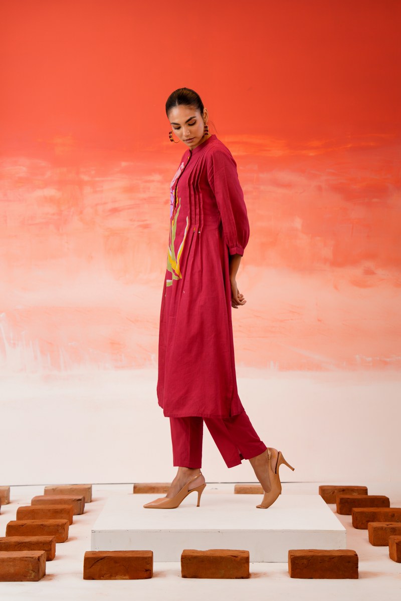 Crimson Tulip Printed Mul Cotton Kurta Set