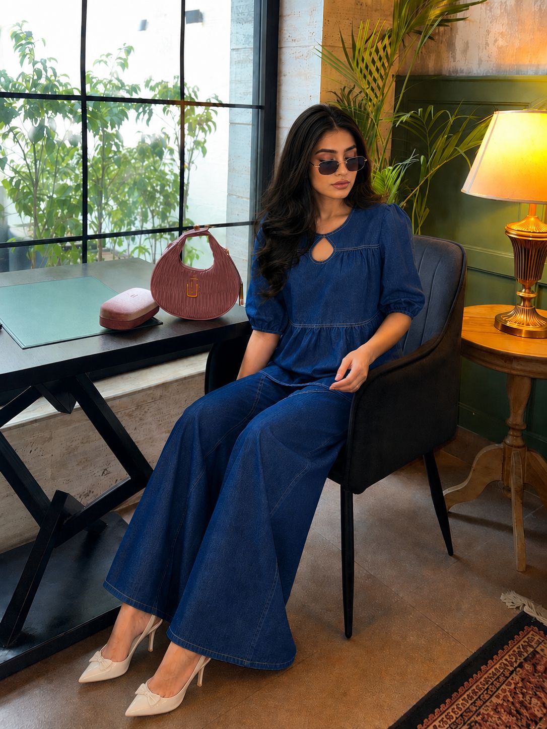 Indigo Azure Denim Co-Ord Set