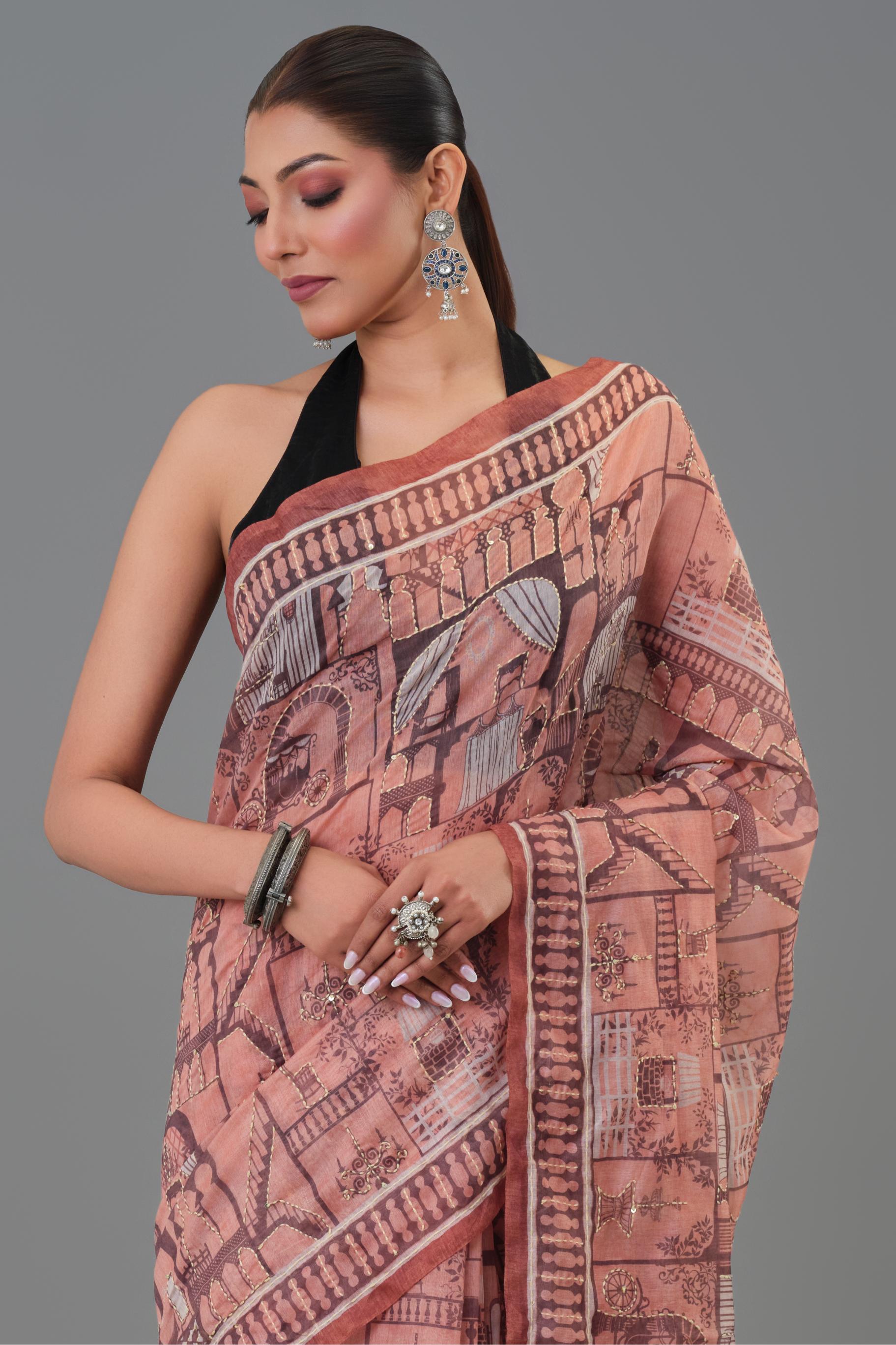 Canvas Story Tussar Silk Saree