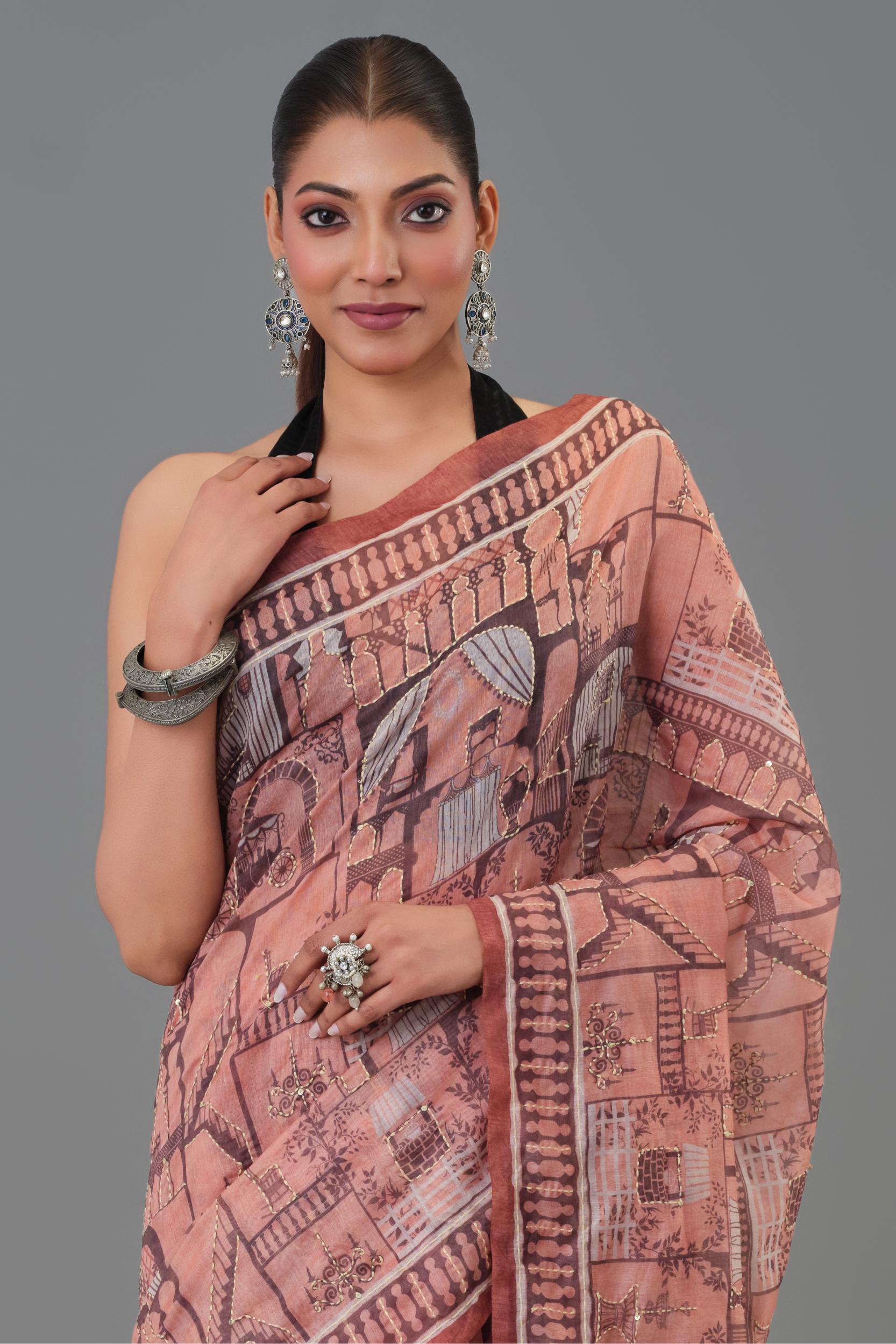 Canvas Story Tussar Silk Saree