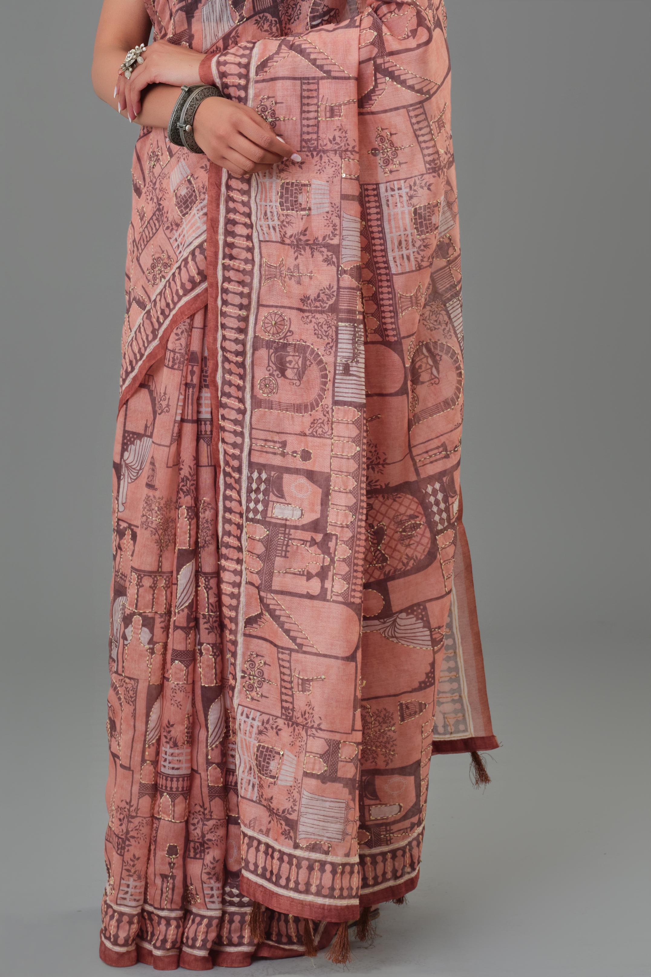 Canvas Story Tussar Silk Saree