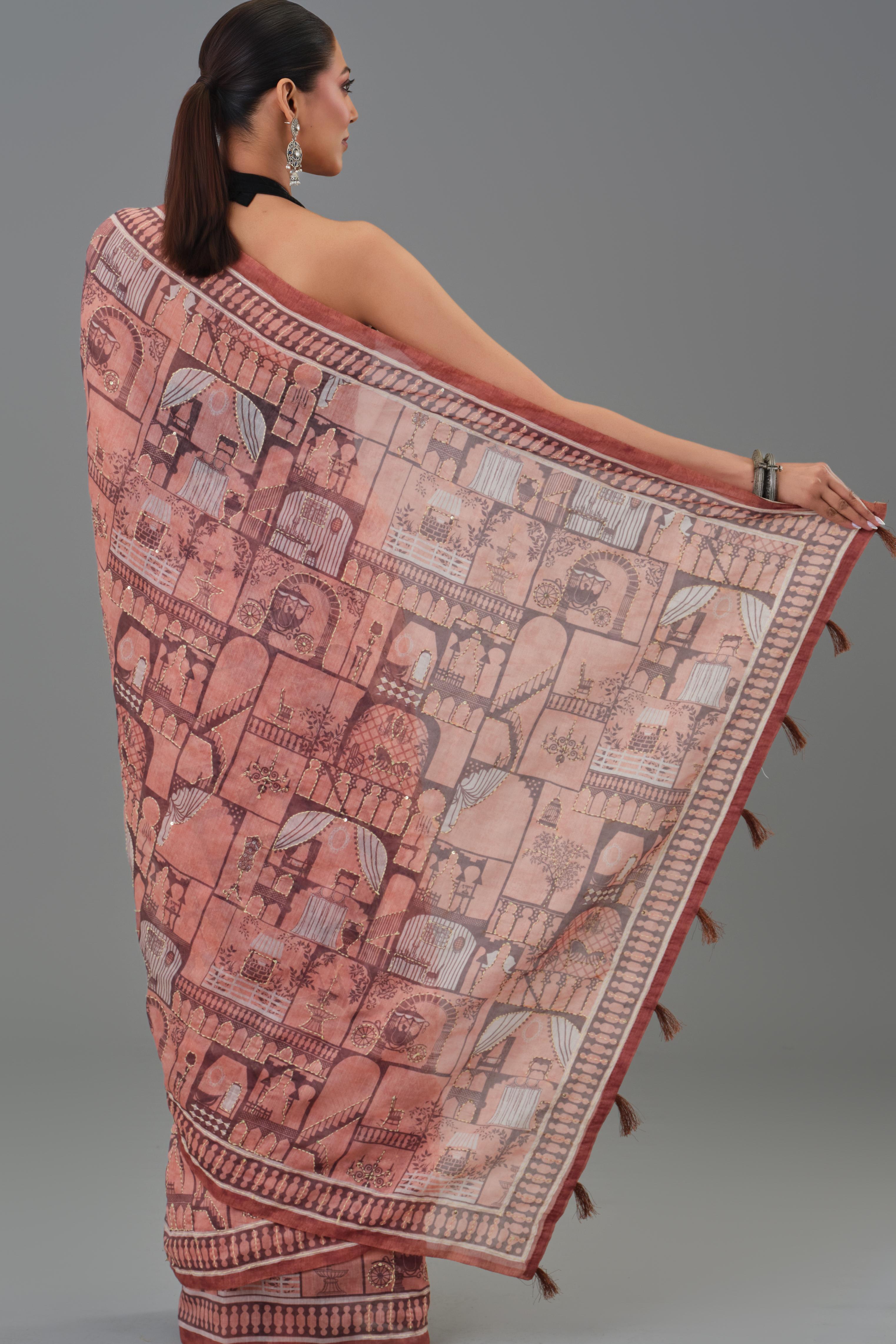 Canvas Story Tussar Silk Saree