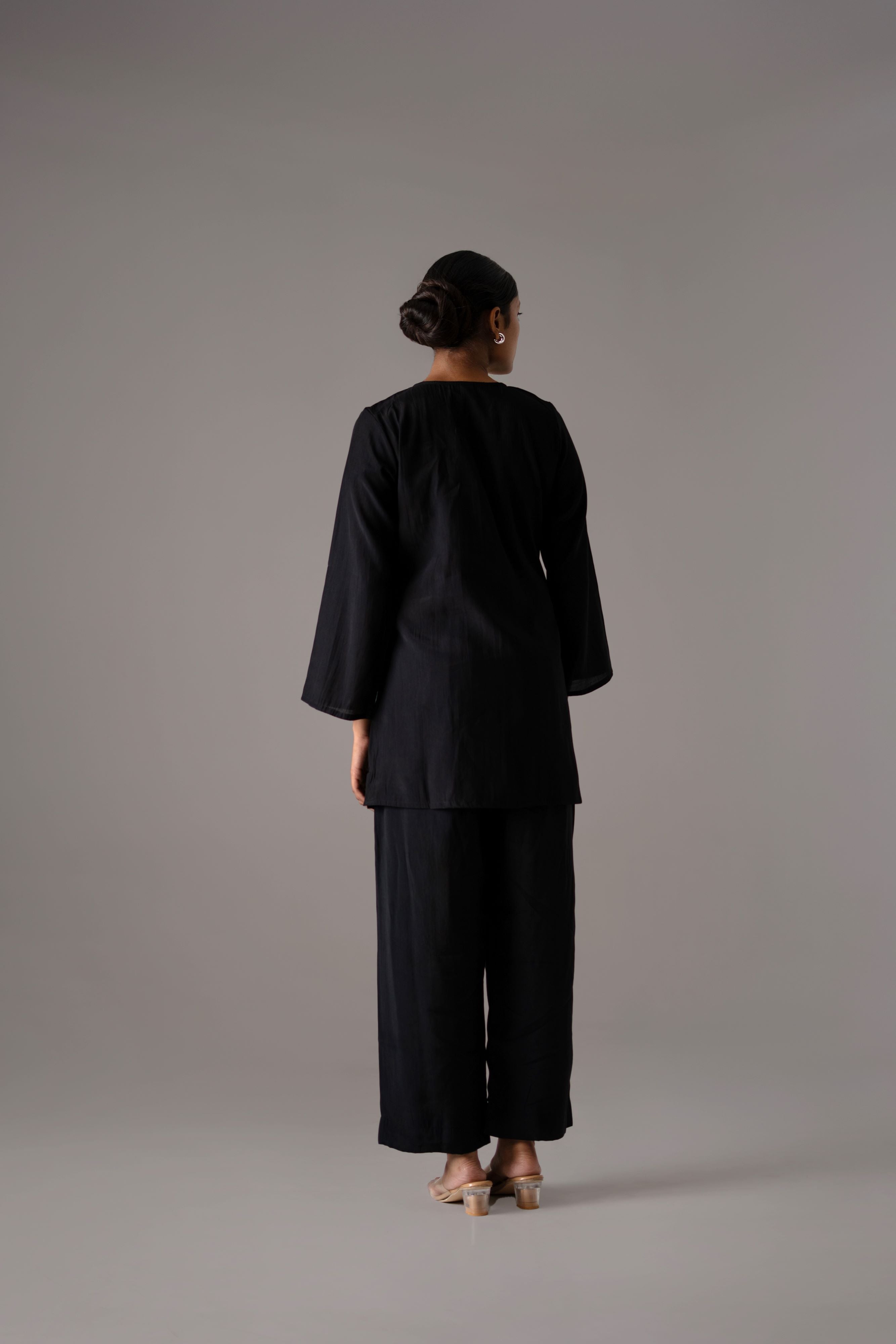 Classic Black Handcrafted Co-Ord Set