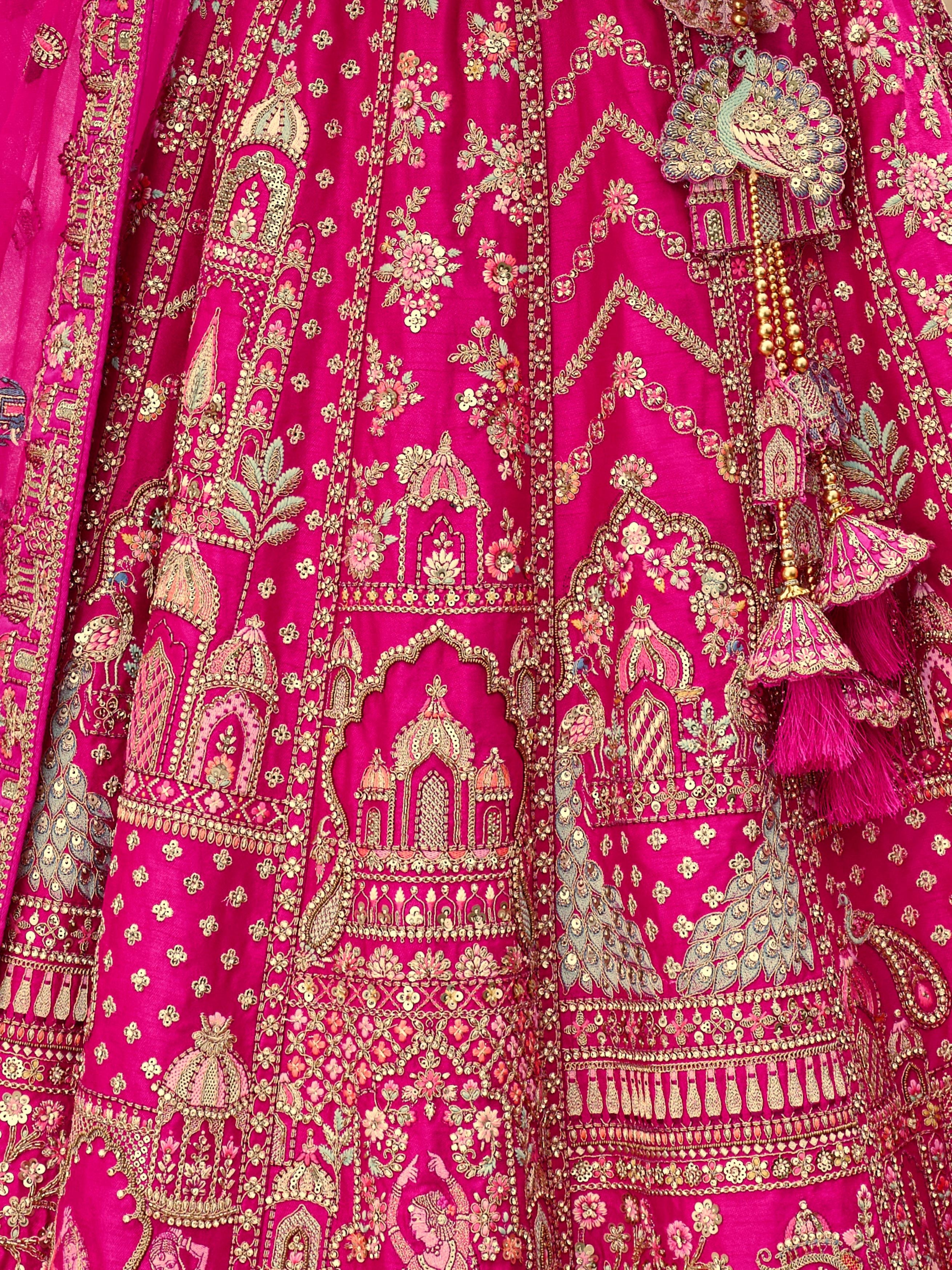 Queen Rani Embellished Premium Silk Lehenga Set