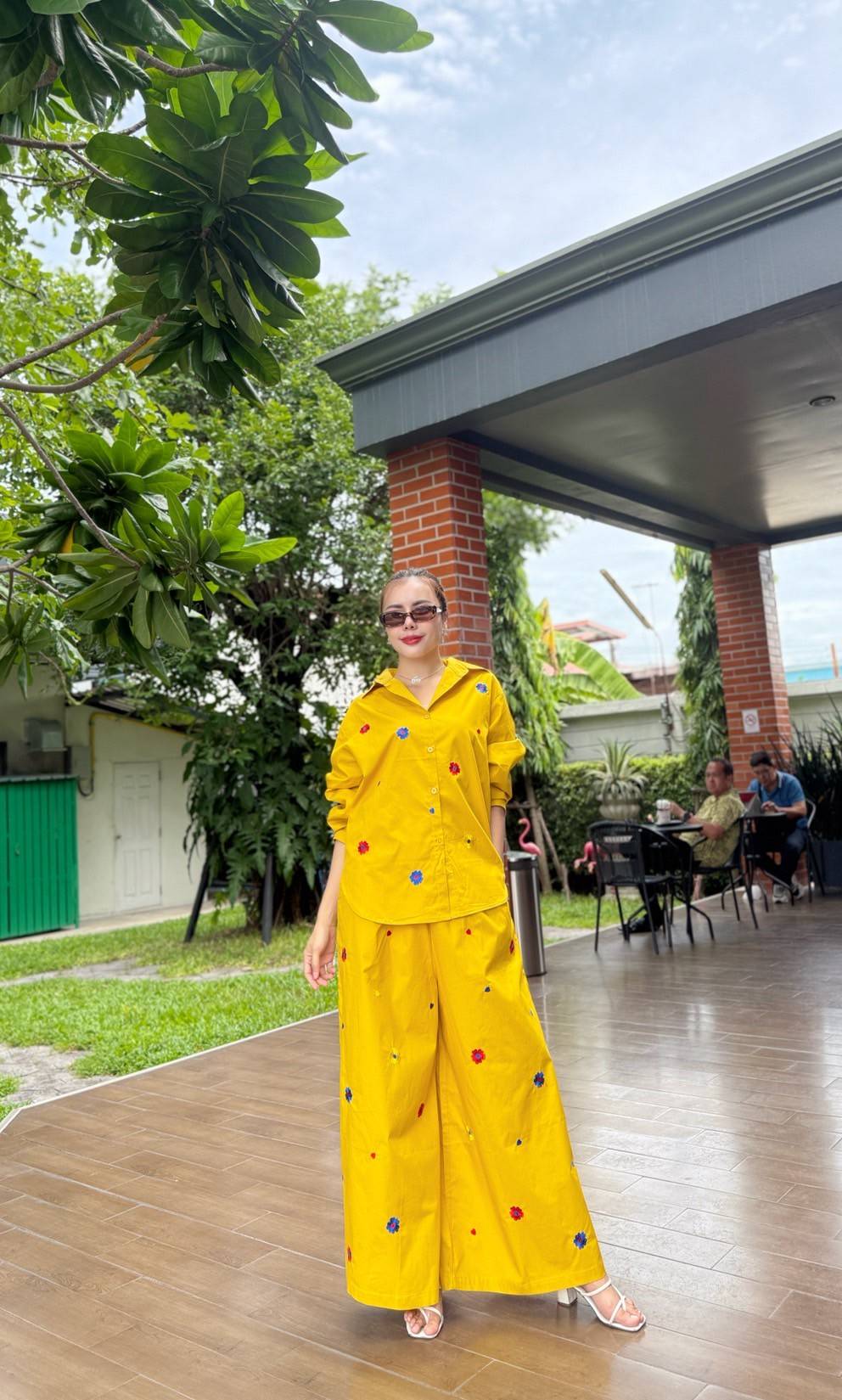 Amber Yellow Printed Organic Cotton Co-Ord Set