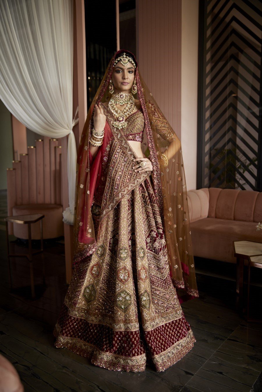 Sayonee Heavy Embroidered Lehenga Set