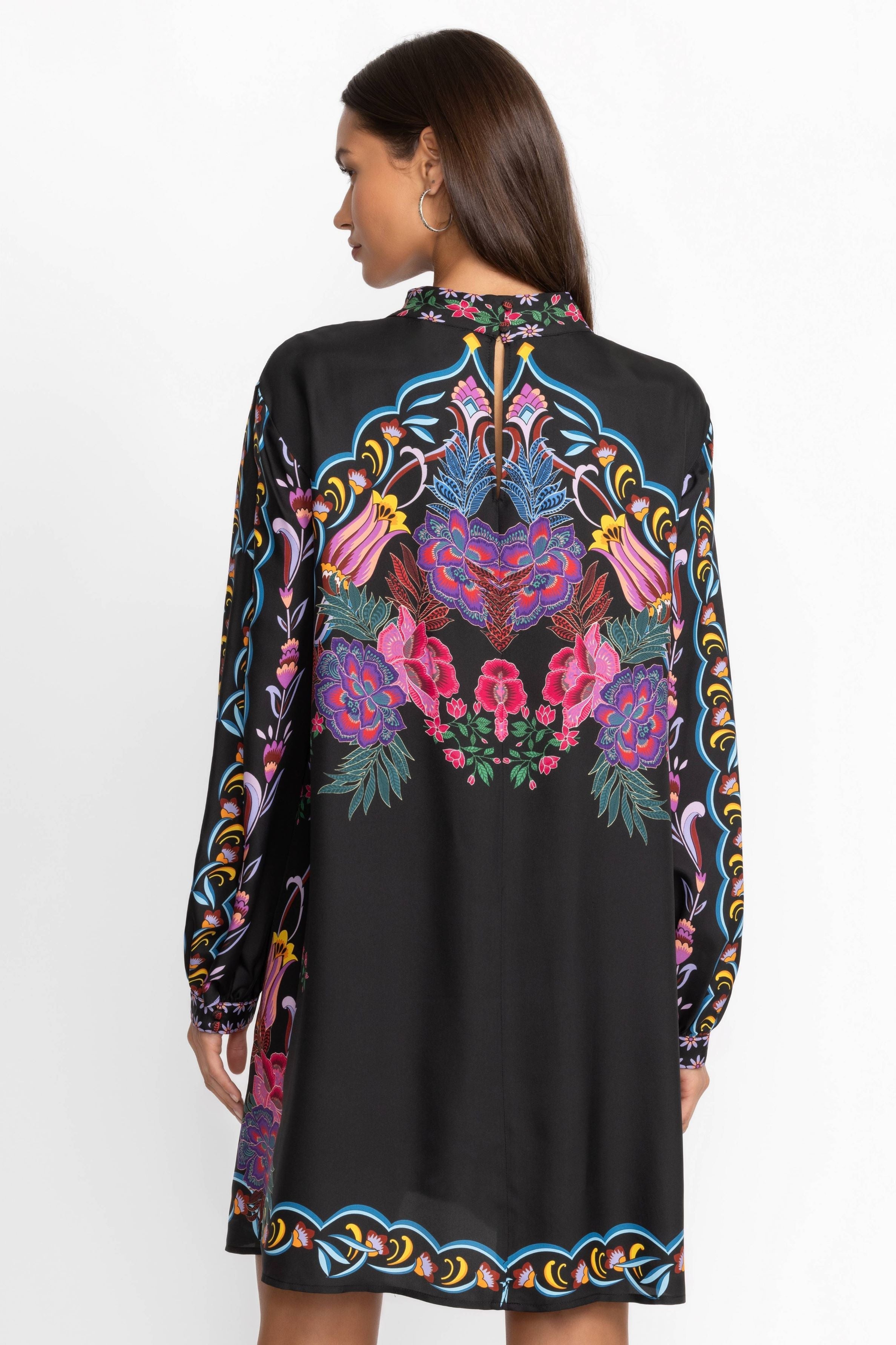 Black Digital Printed Dress