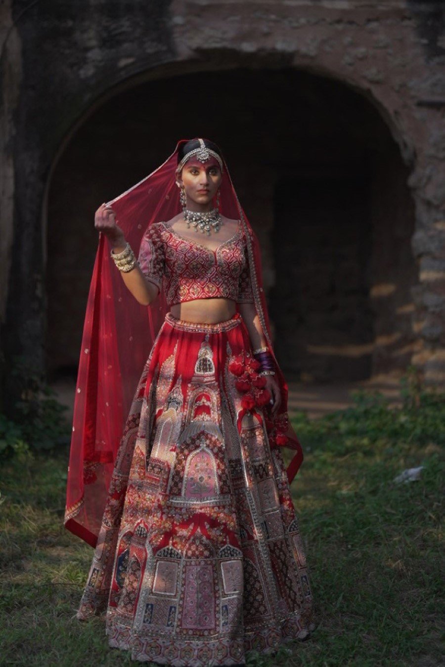 Laal Mahal Embroidered Lehenga Set