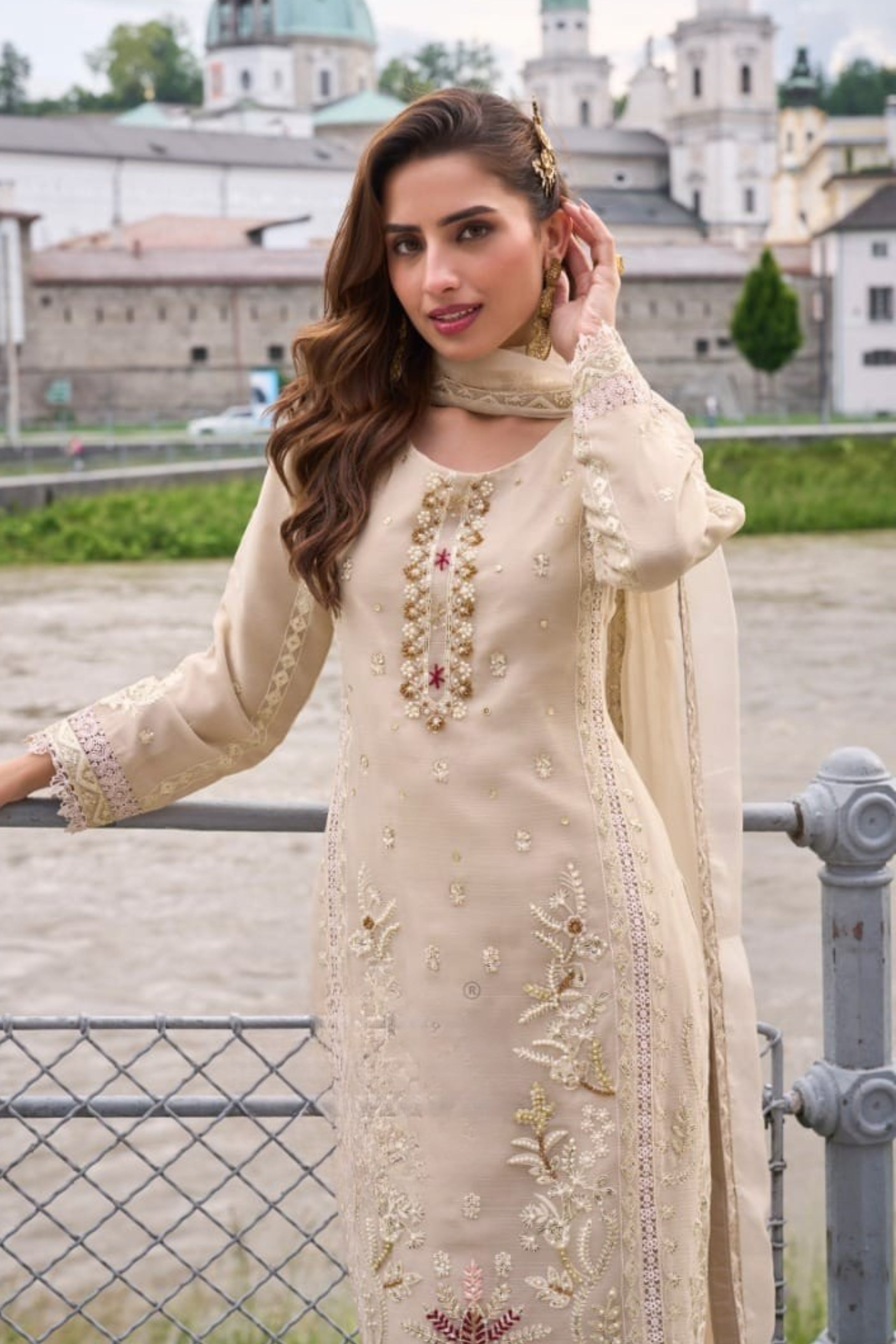Champagne Gold Palazzo Set
