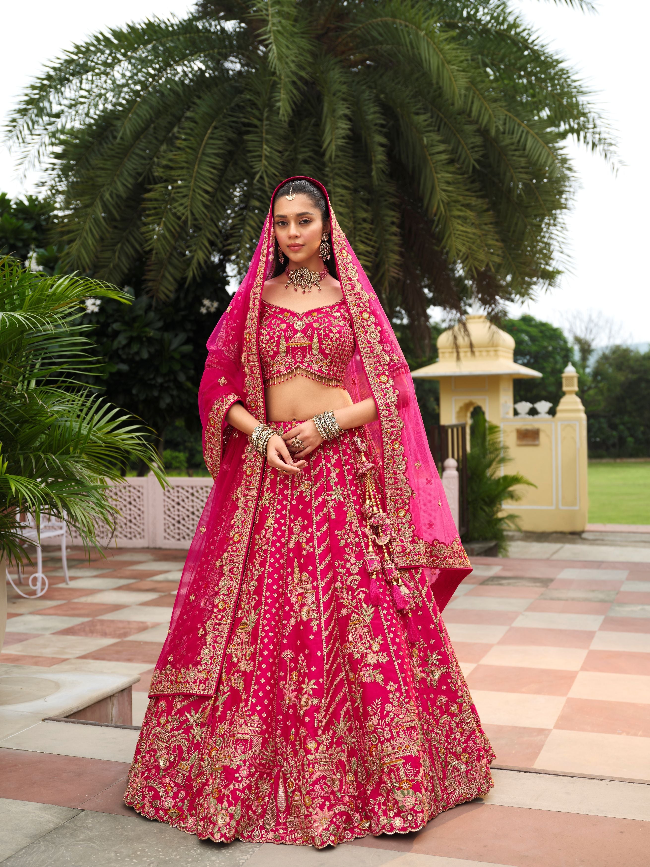Blush Royal Embellished Premium Silk Lehenga Set