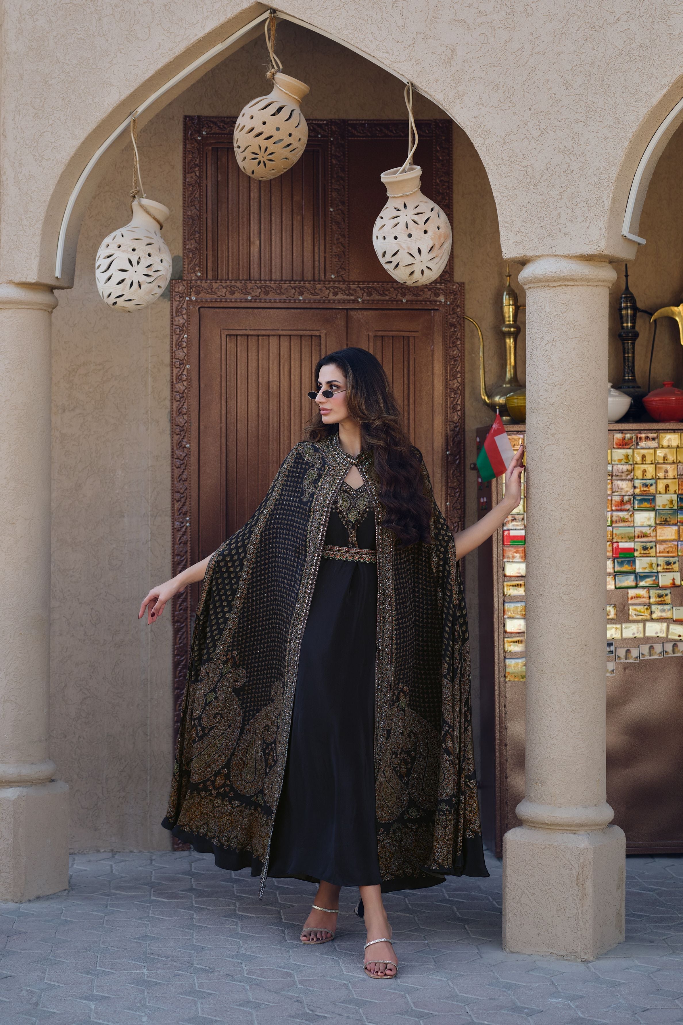 Black Statement Gown Jacket