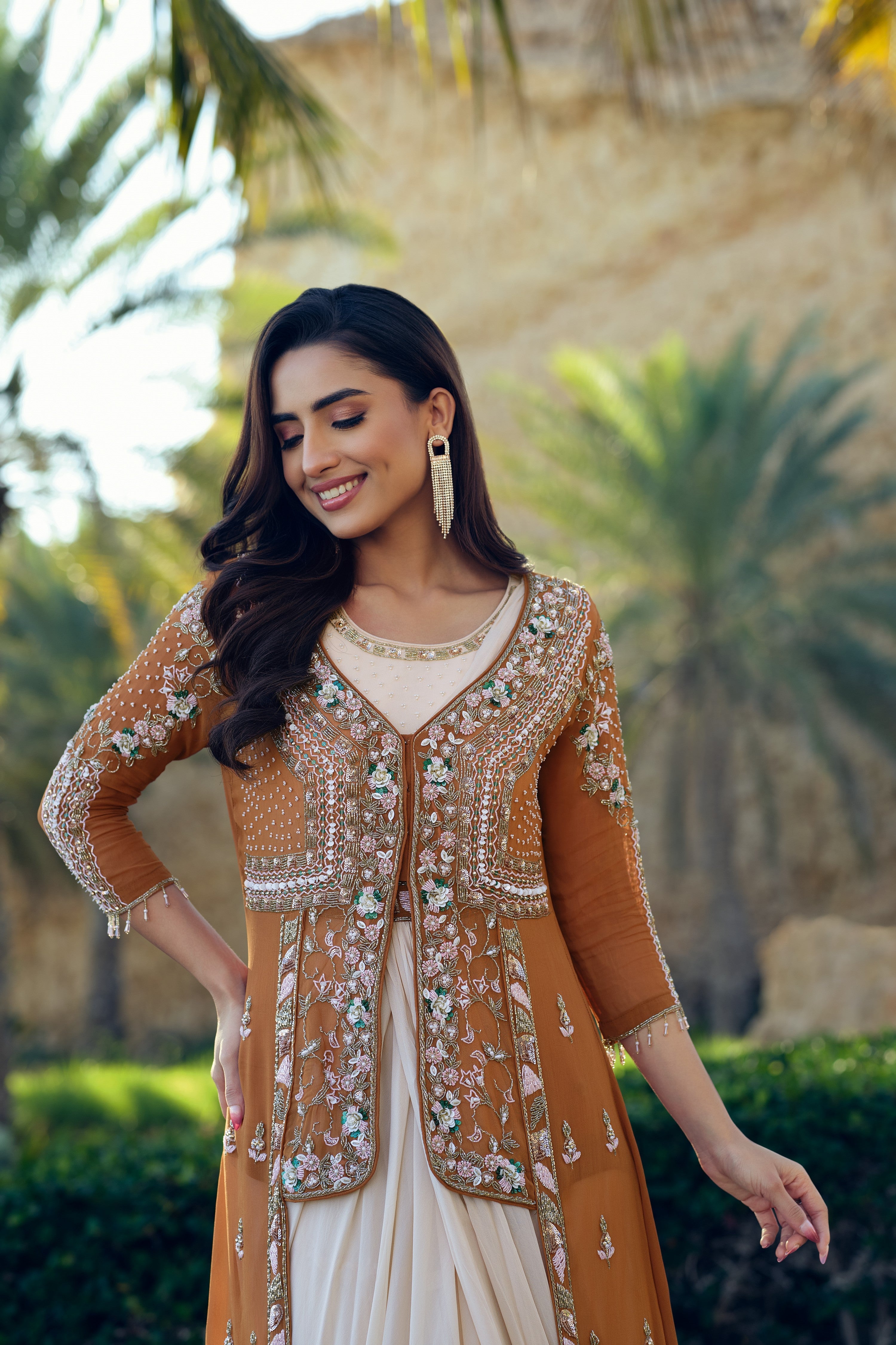 Desert Rose Drape Gown