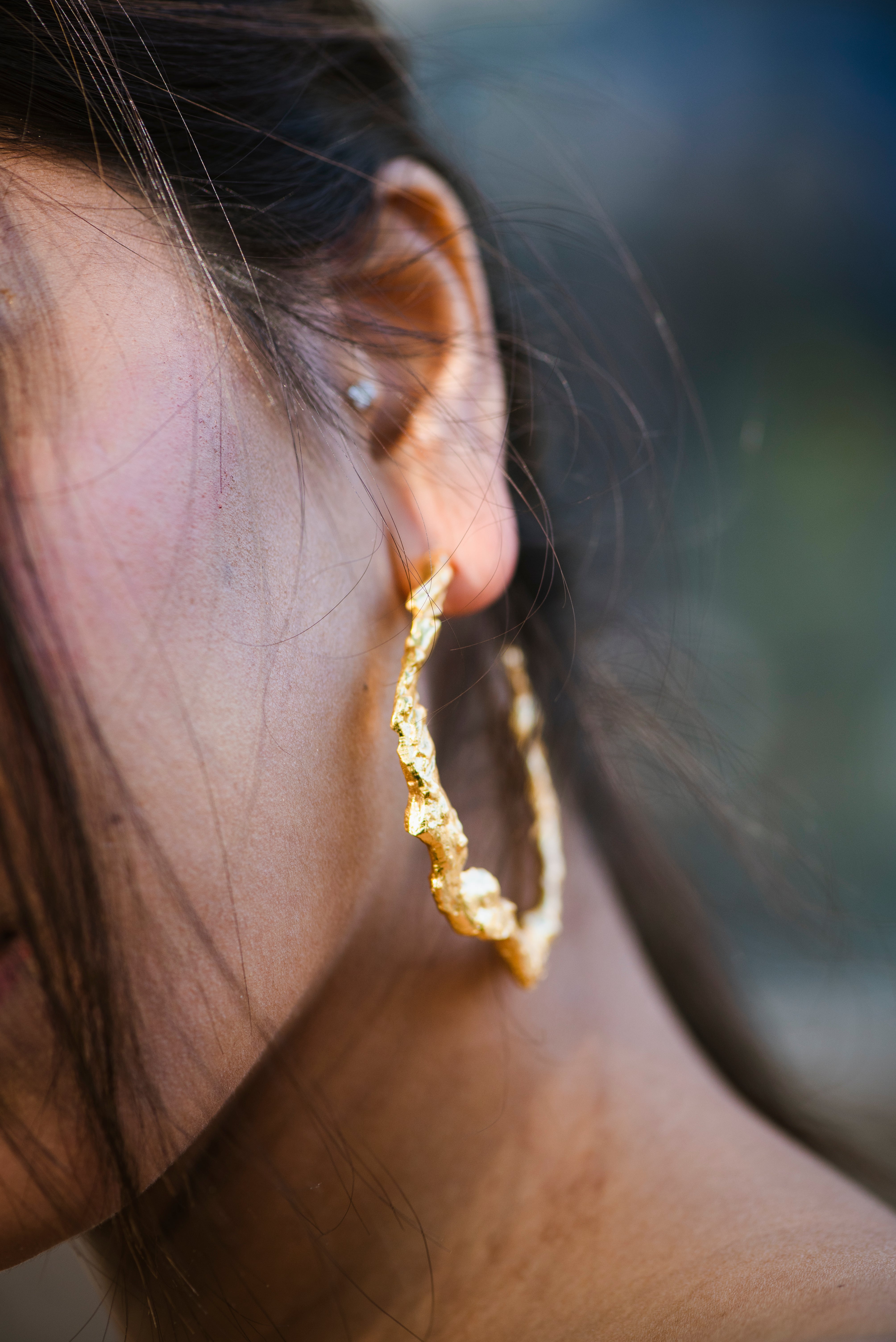 Chunky Foil Hoops