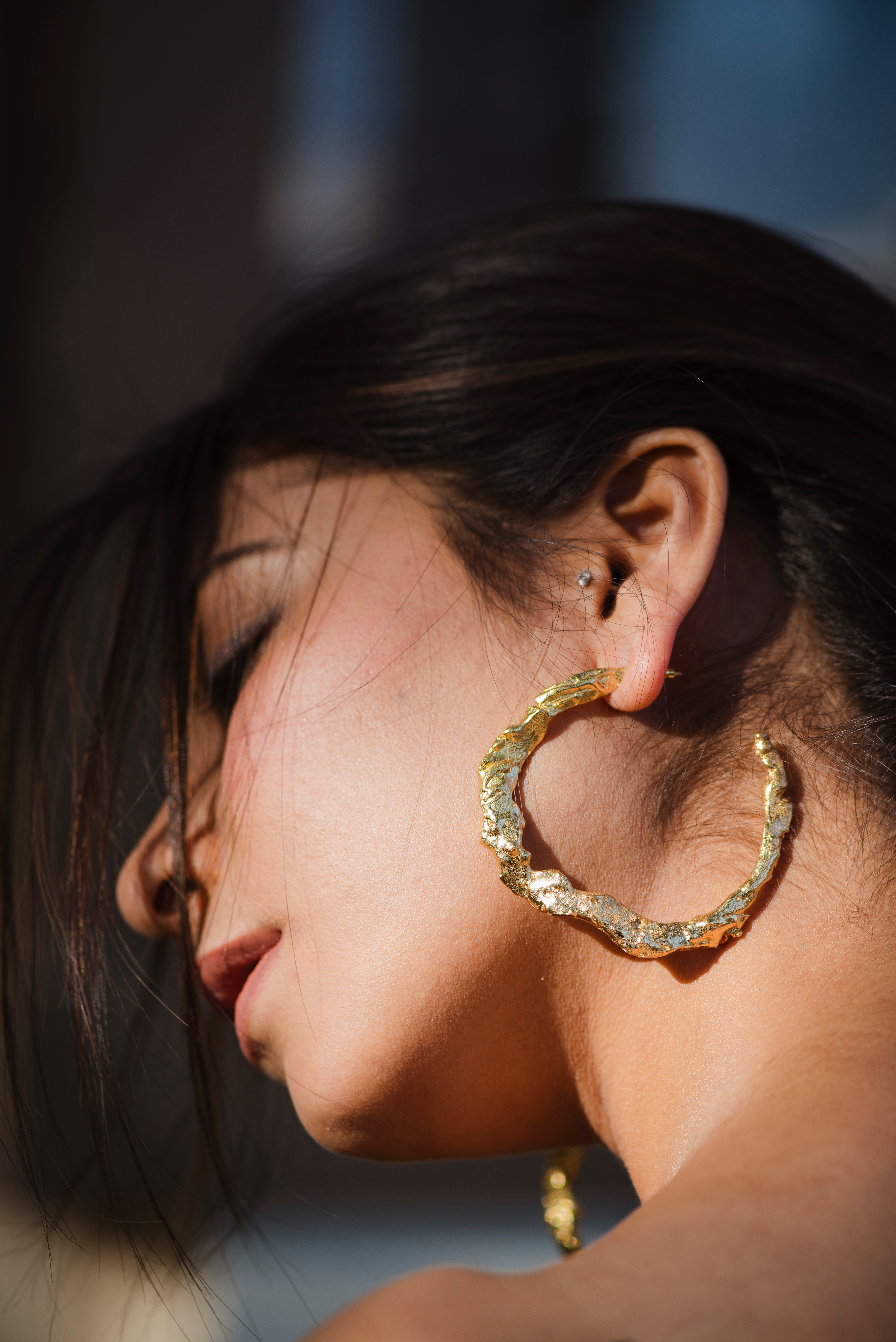 Chunky Foil Hoops