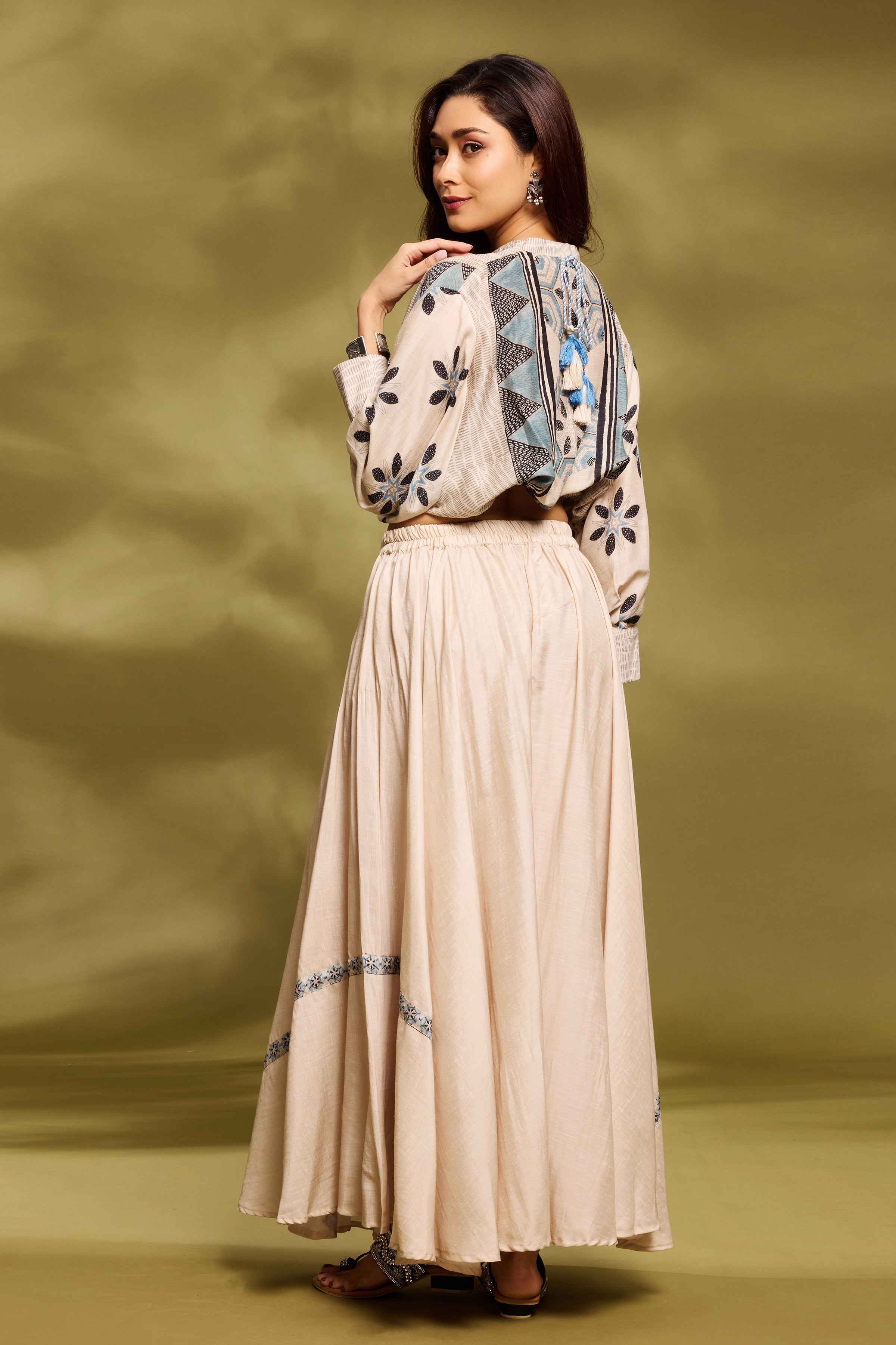 Champagne Ethnic Co-Ord Set