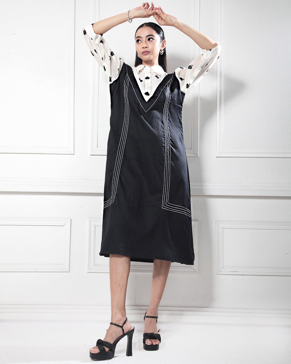 Black & White Monochromatic Dress