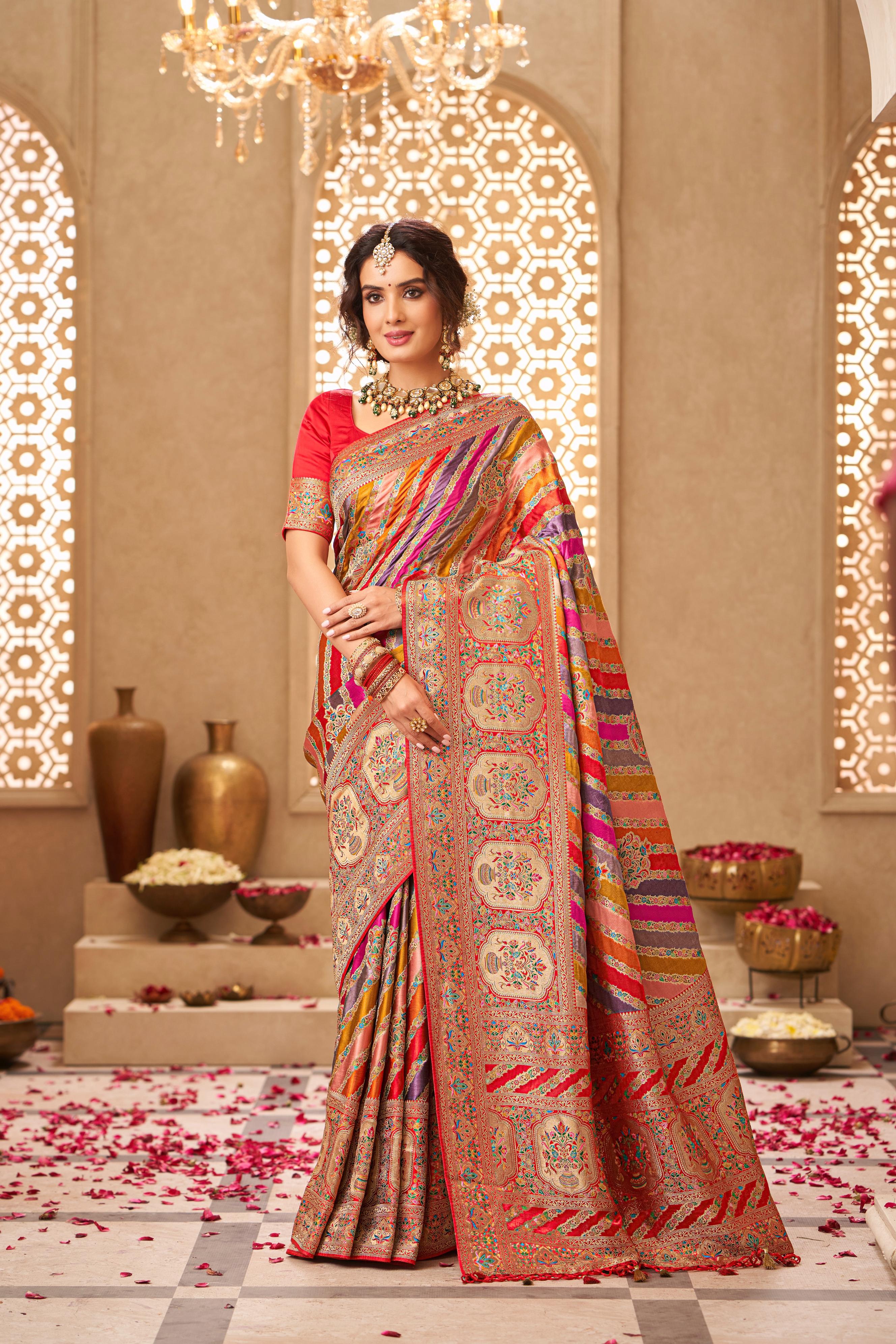 Regal Multicolor Banarasi Silk Saree