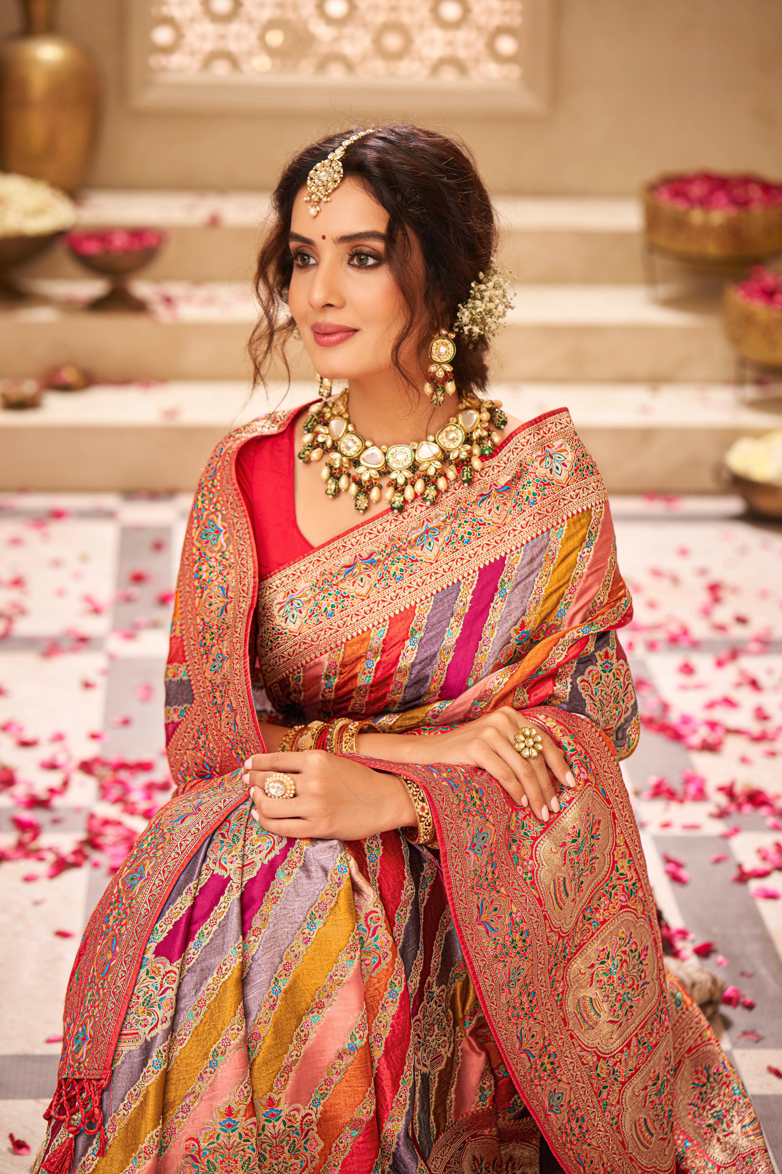 Regal Multicolor Banarasi Silk Saree