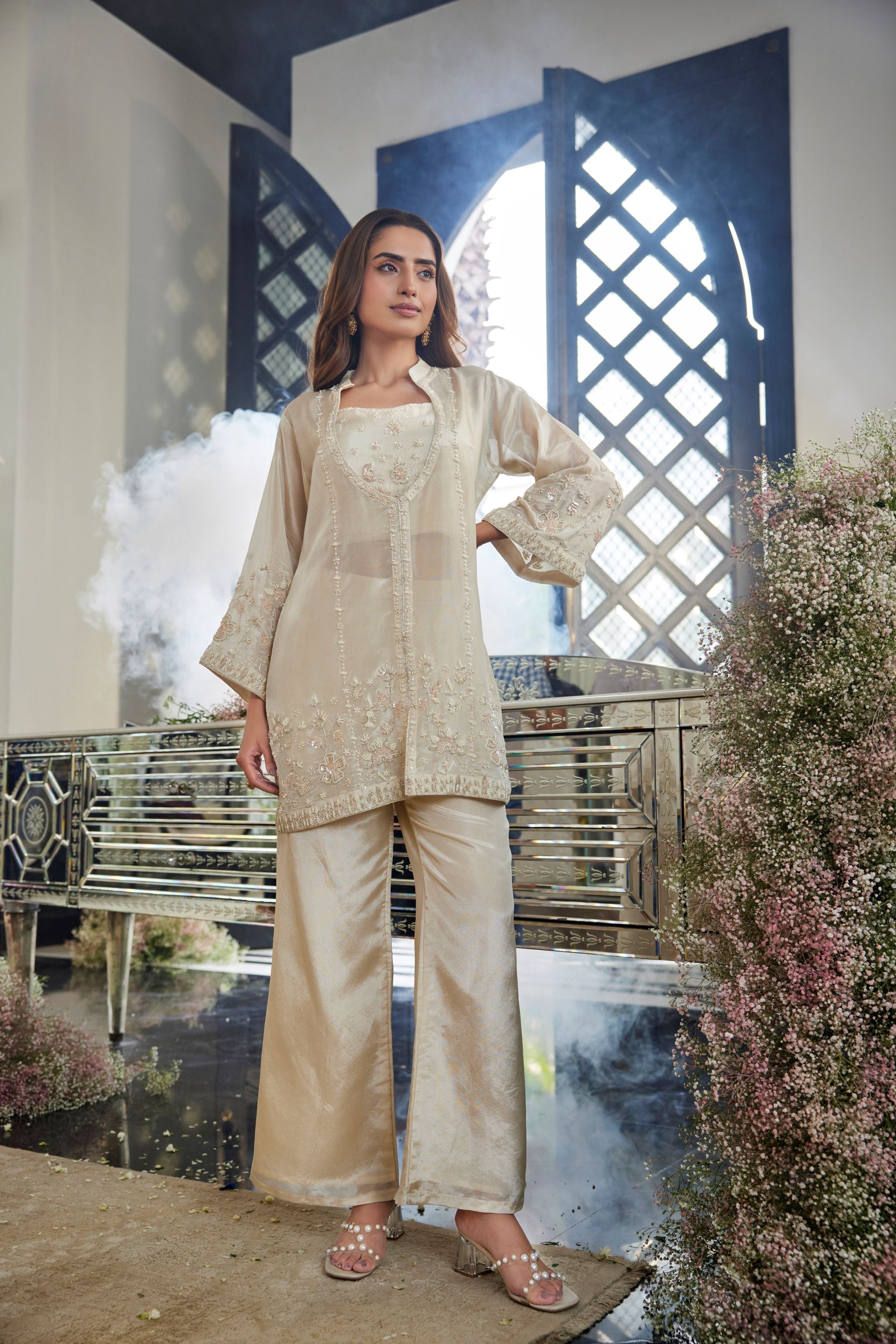 Luminous Beige Co-Ord Set