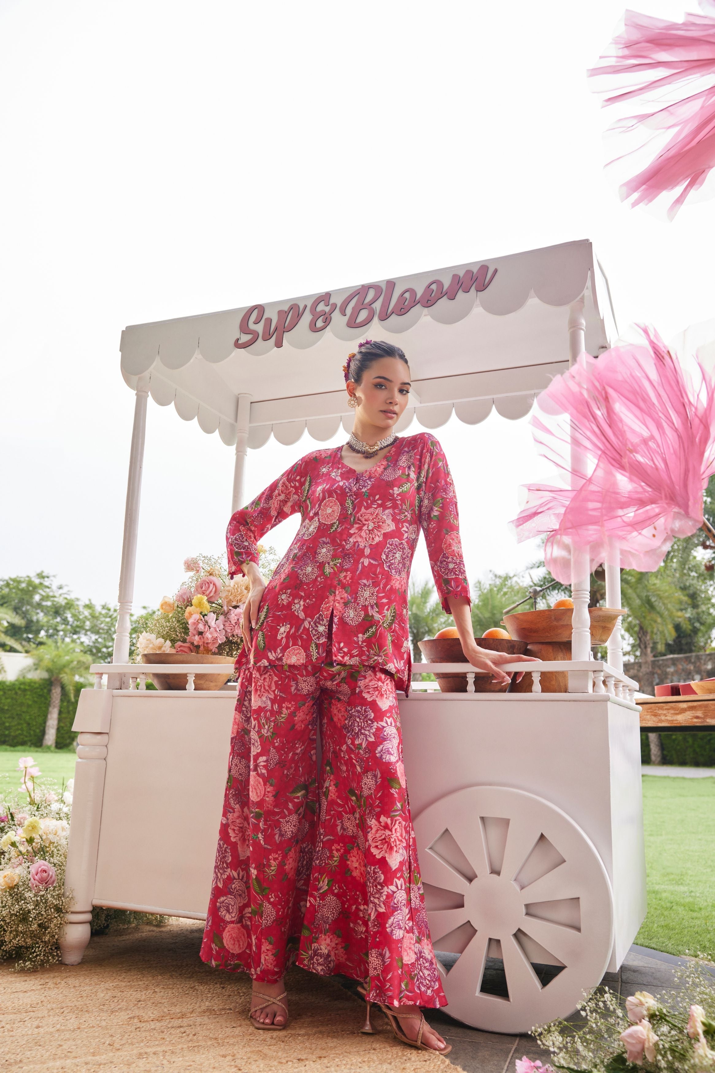 Flaunt It Easy-Sharara Co-Ord Set
