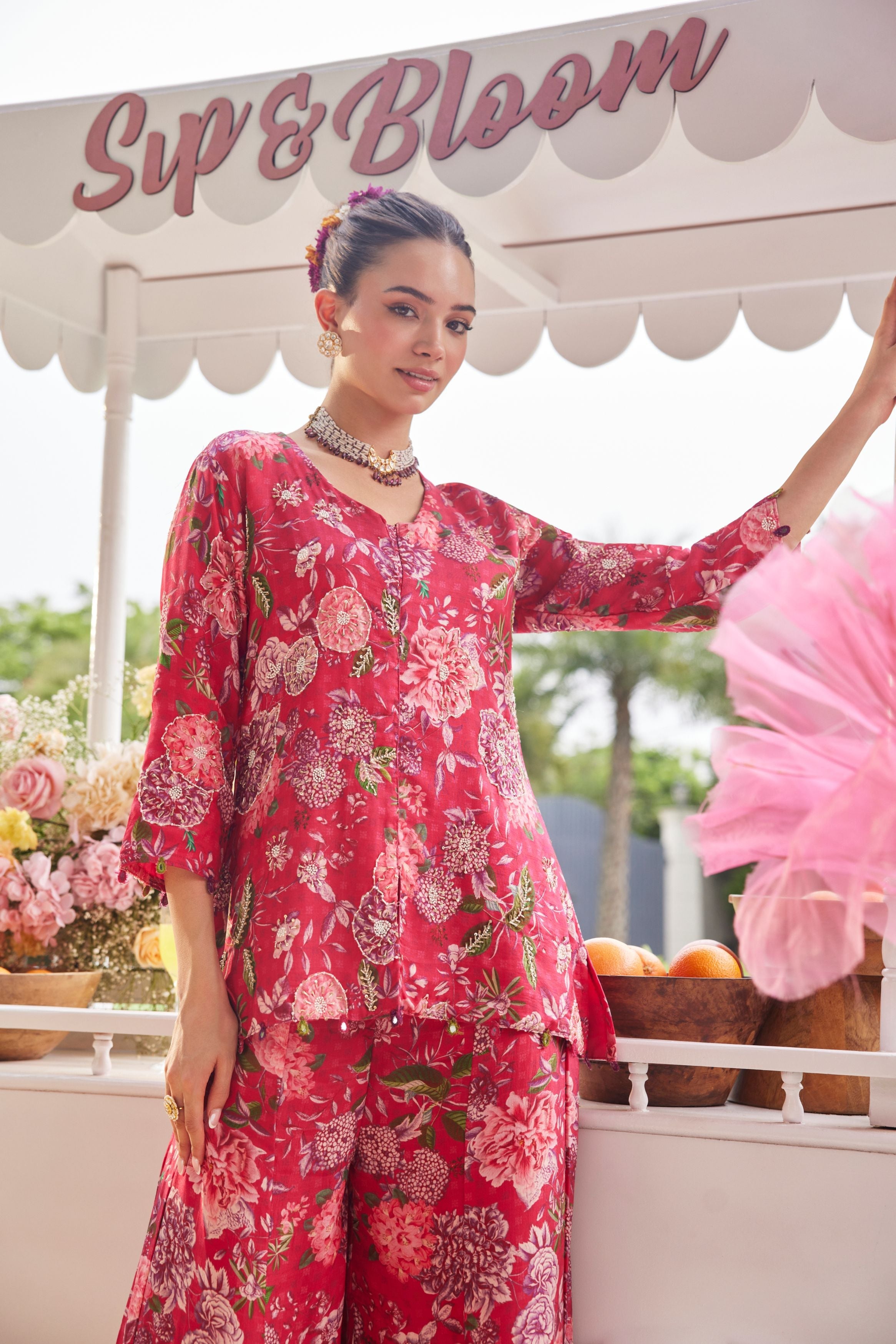 Flaunt It Easy-Sharara Co-Ord Set