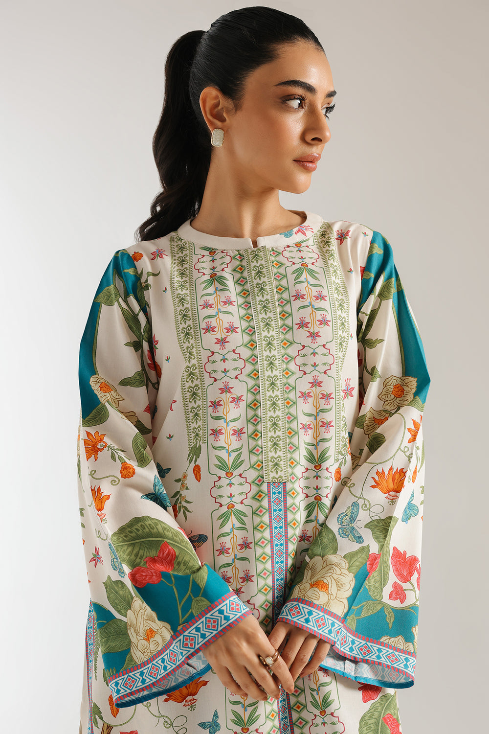 Floral Cherish Soft Muslin Silk Co-Ord Set