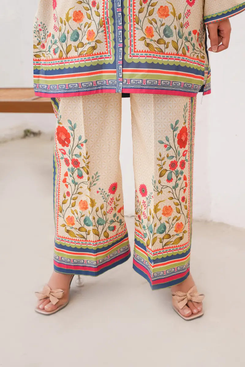 Dusty Beige Natural Crepe Co-Ord Set