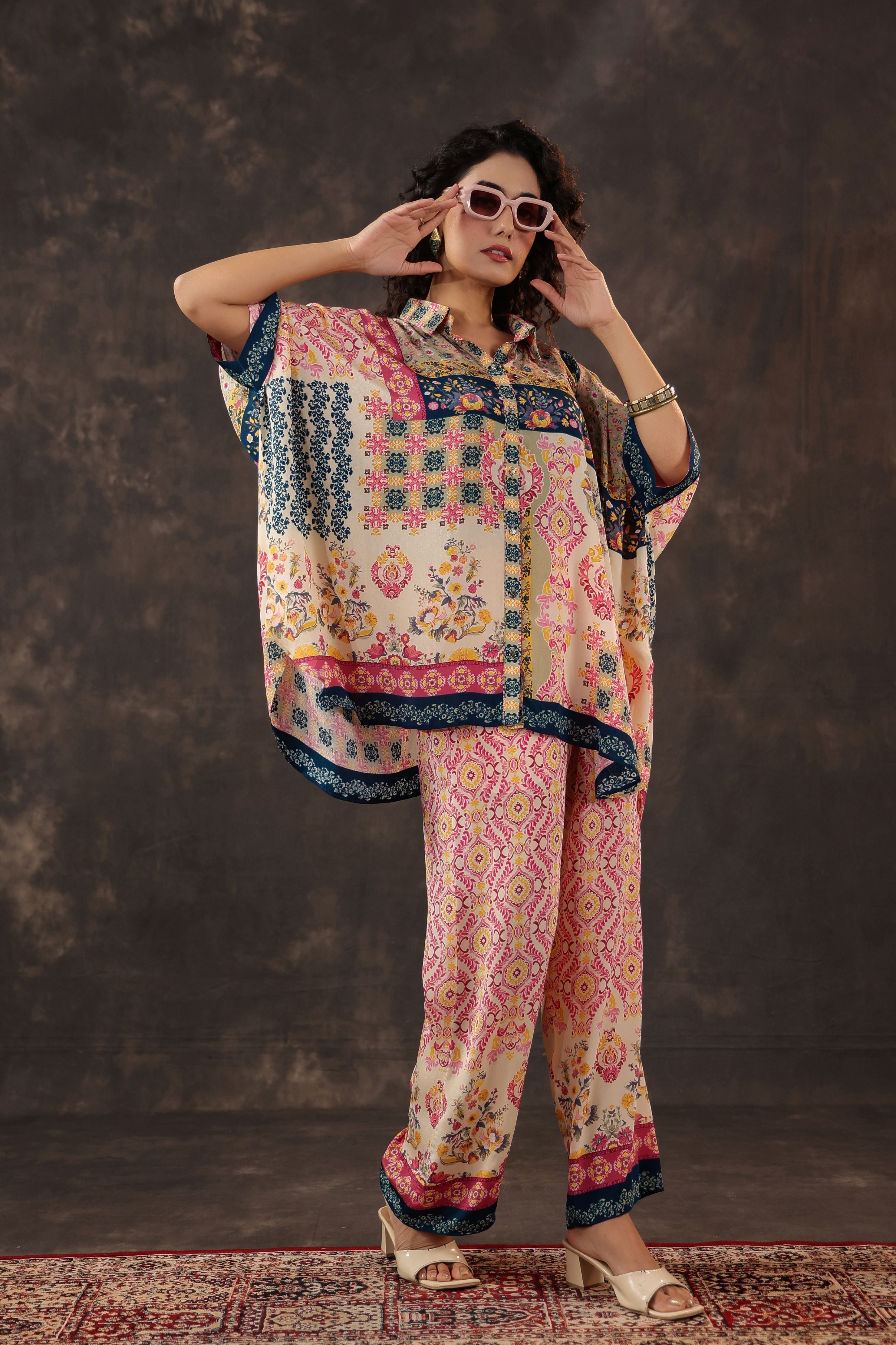 Multi Muse Printed Crepe Silk Co-Ord Set